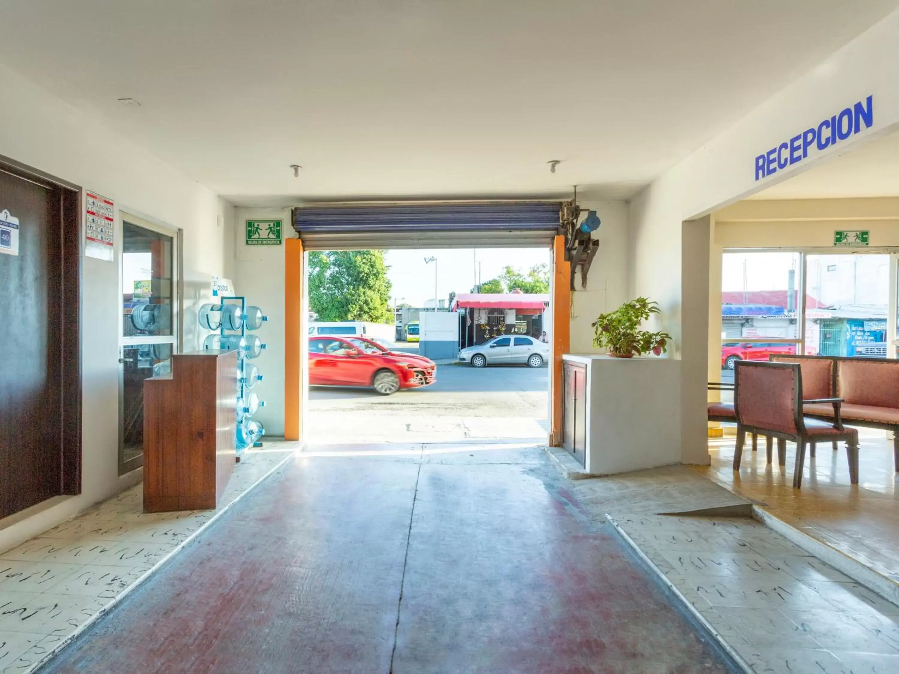 Lobby or reception in OYO Hotel Cristal,Museum of Mayan culture,Chetumal