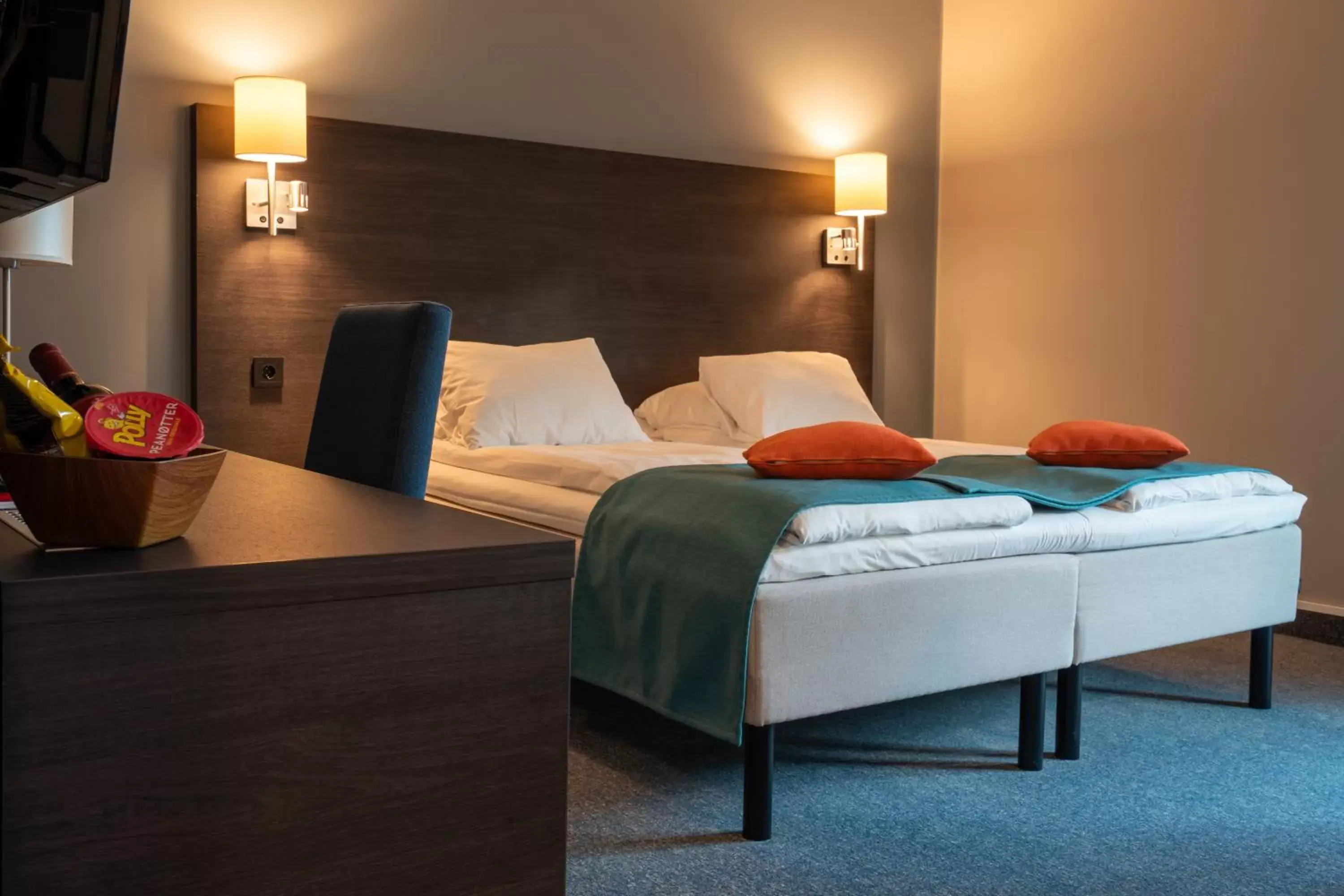 Bed in Thon Partner Hotel Måløy Bed in Thon Partner Hotel Måløy