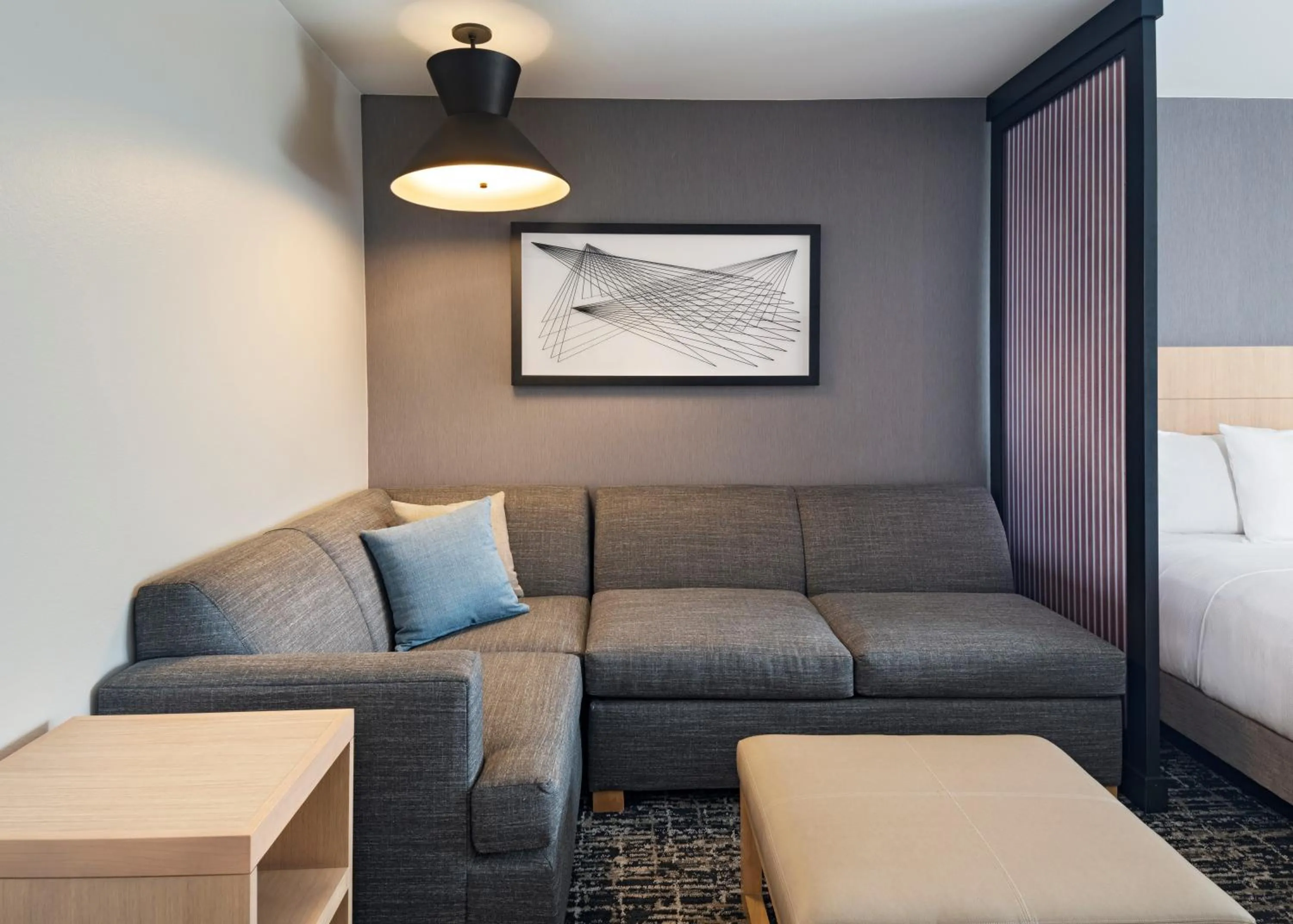 Seating area, Bed in Hyatt Place Austin Lake Travis/Four Points