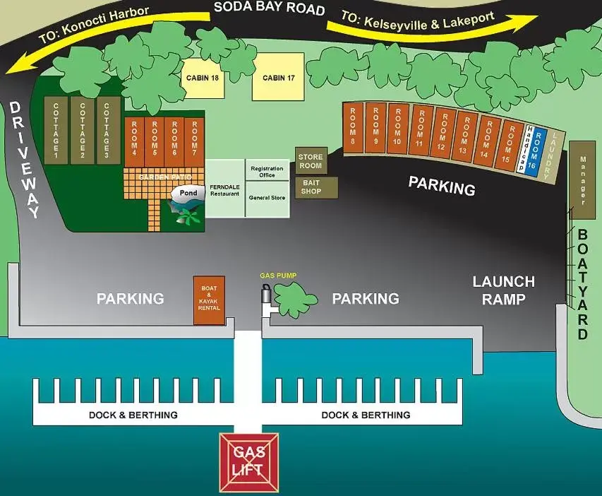 Floor Plan in Clear Lake Vista Resort