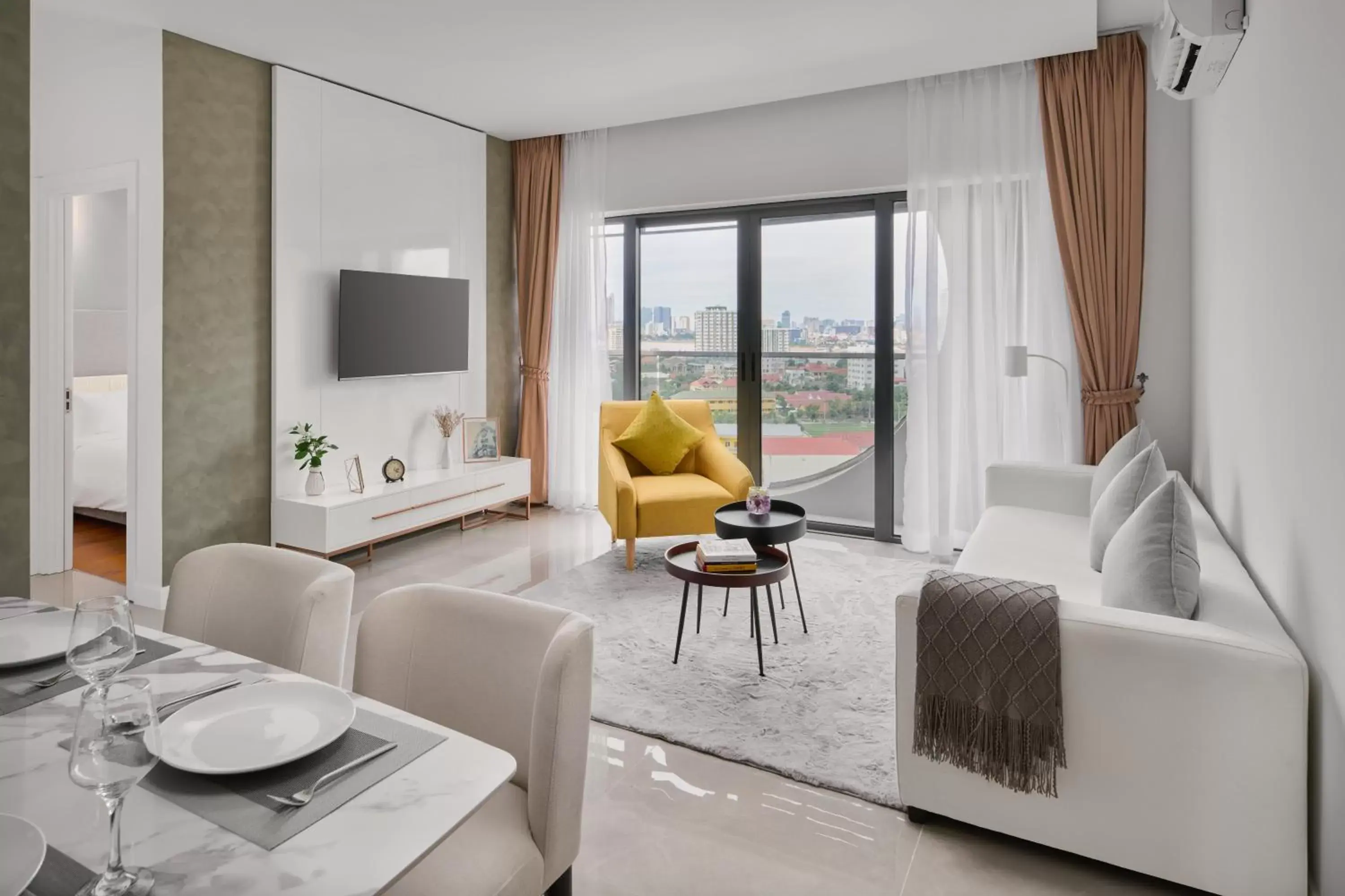 Living room in The Peninsula Phnom Penh Living room in The Peninsula Phnom Penh