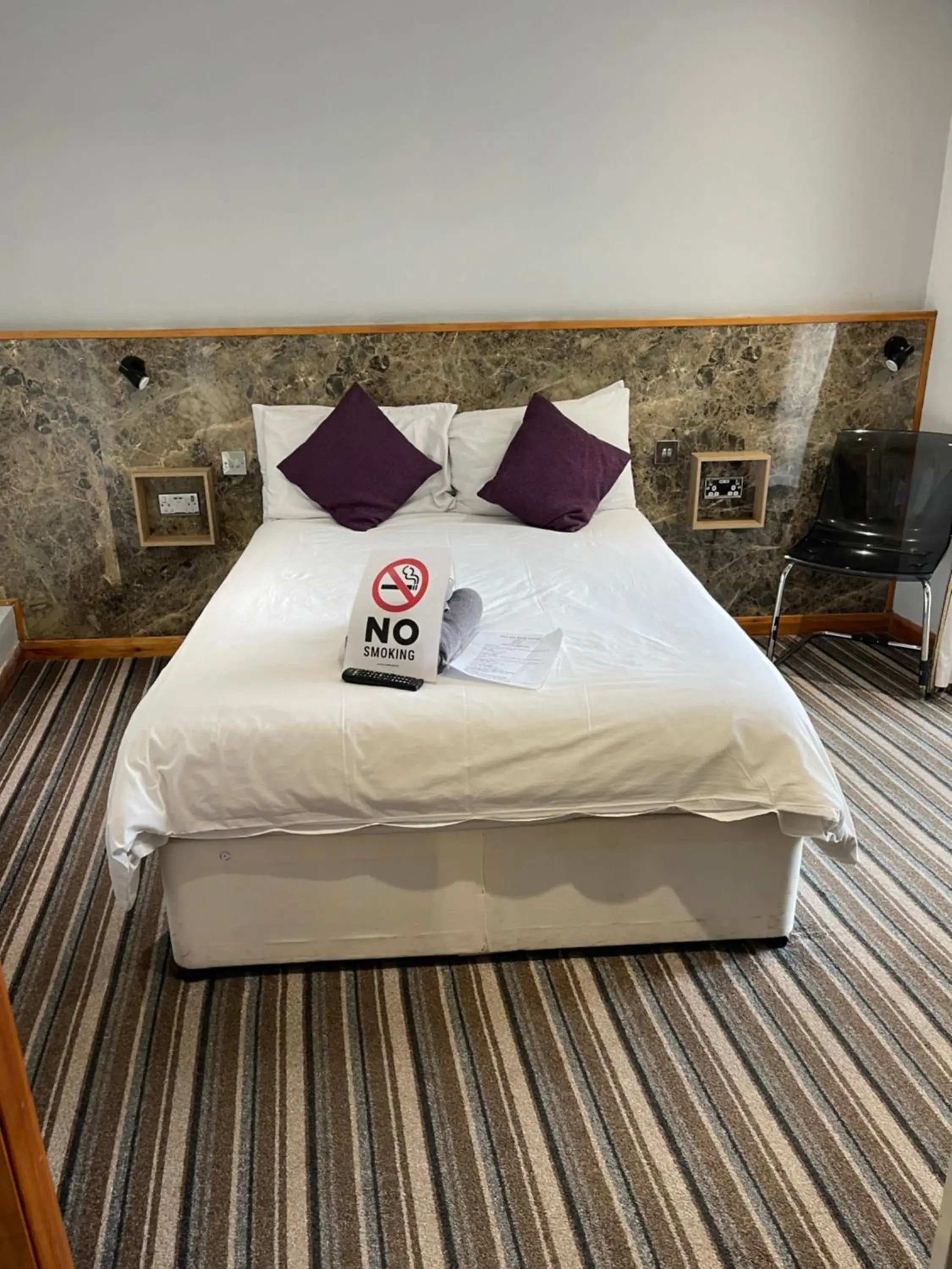 Bed in The Six Bells Hotel