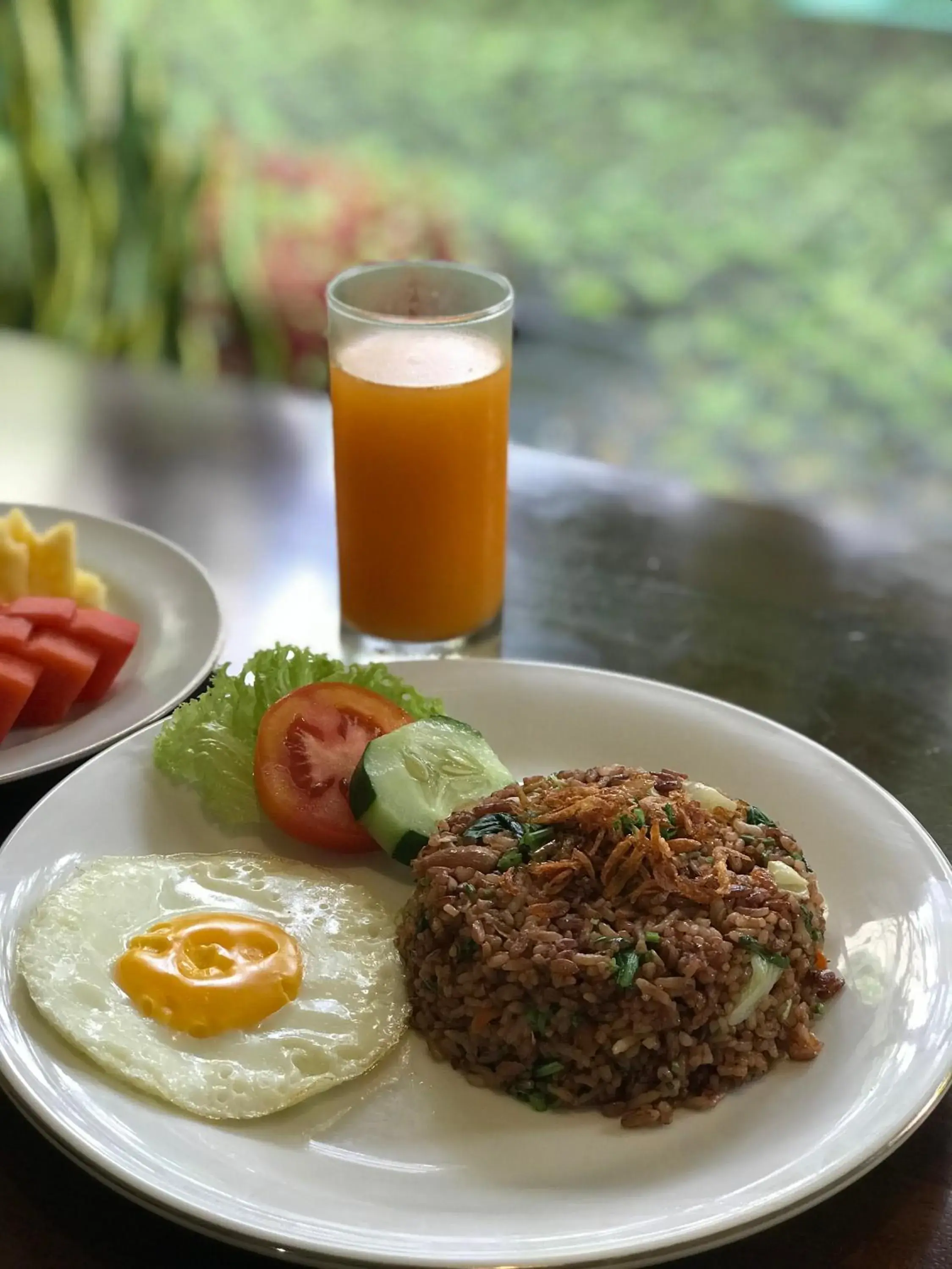 Continental breakfast in Byasa Ubud Hotel