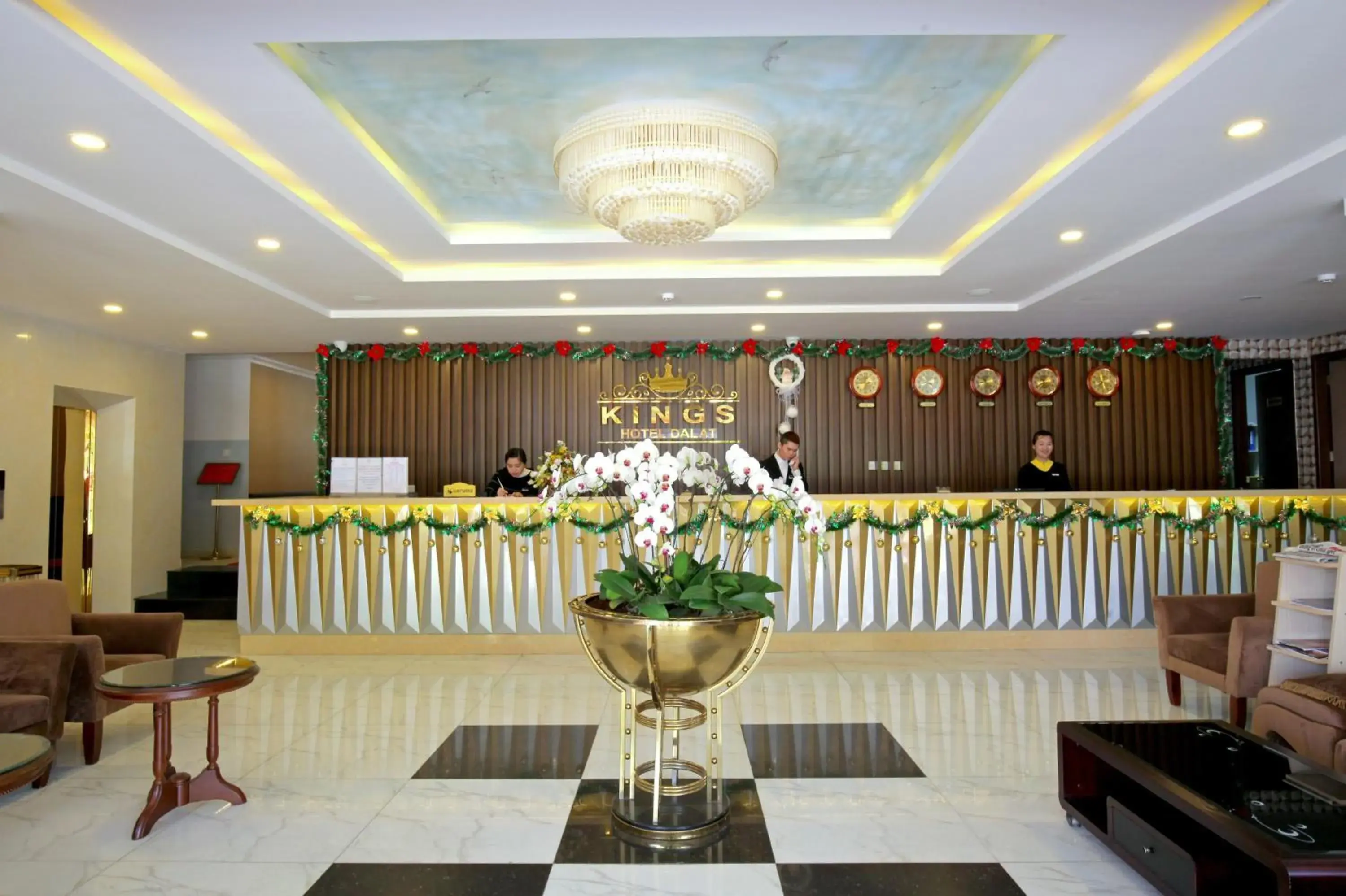 Lobby or reception, Banquet Facilities in Kings Hotel Dalat