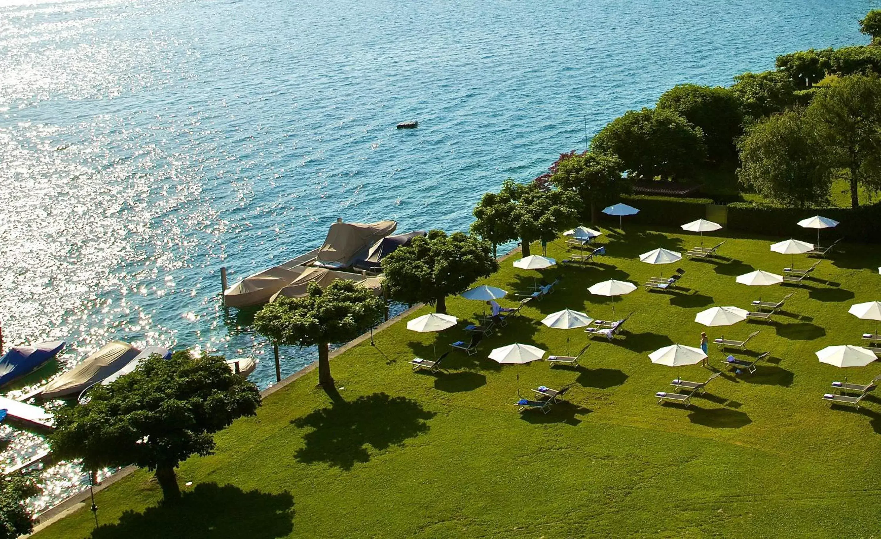 Bird's eye view in HERMITAGE Lake Lucerne - Beach Club & Lifestyle Hotel