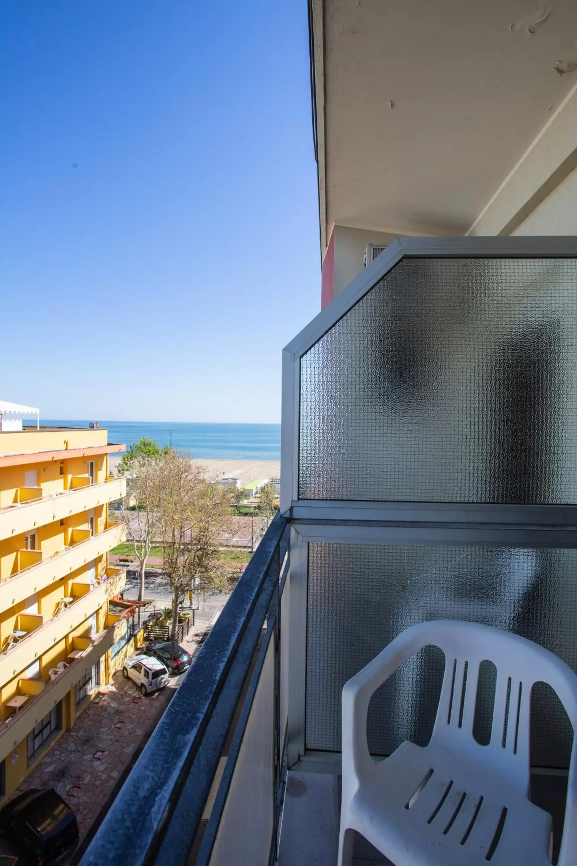 Sea view, Balcony/Terrace in Hotel Grazia Riccione