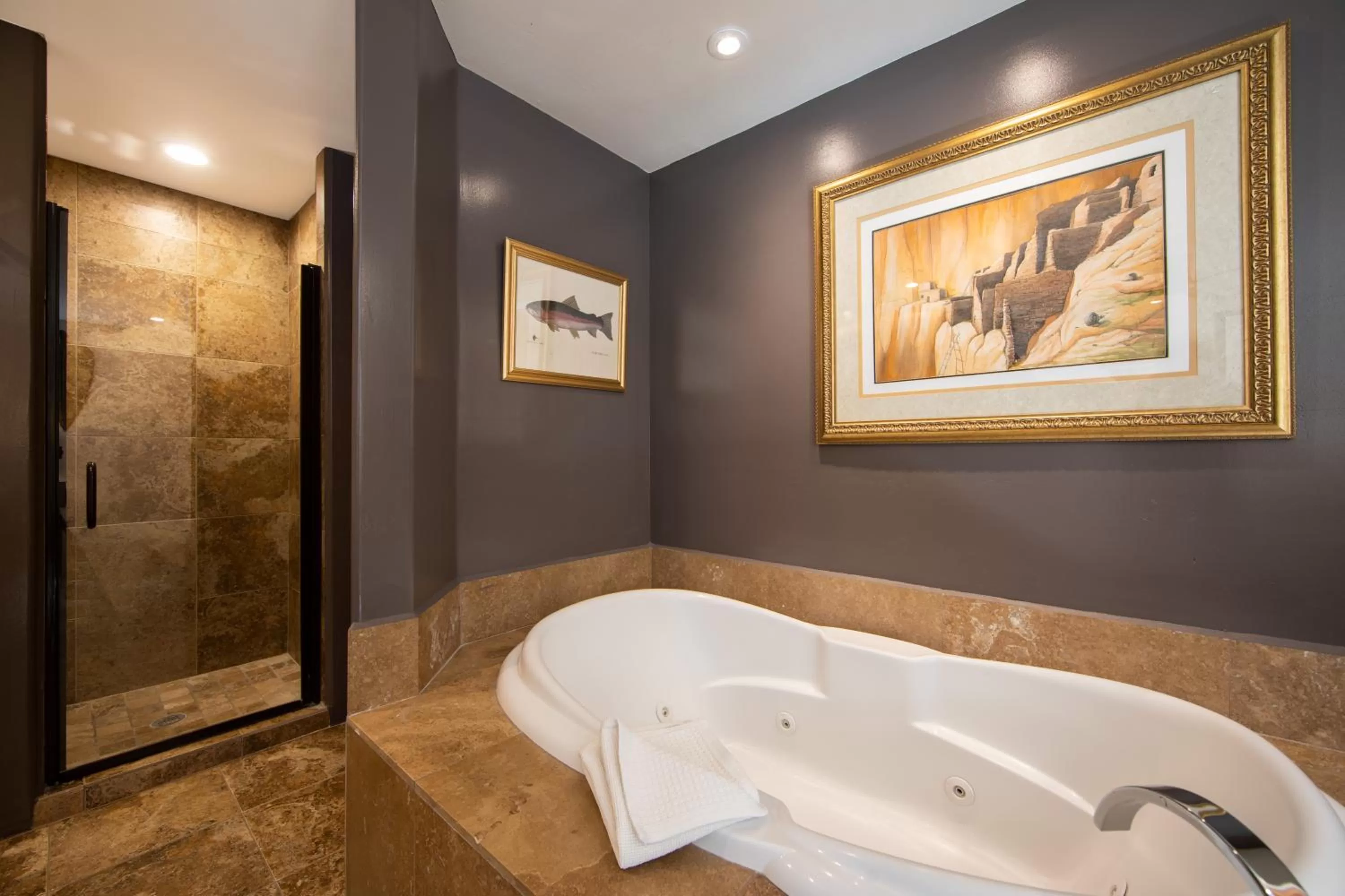 Shower in A Sunset Chateau