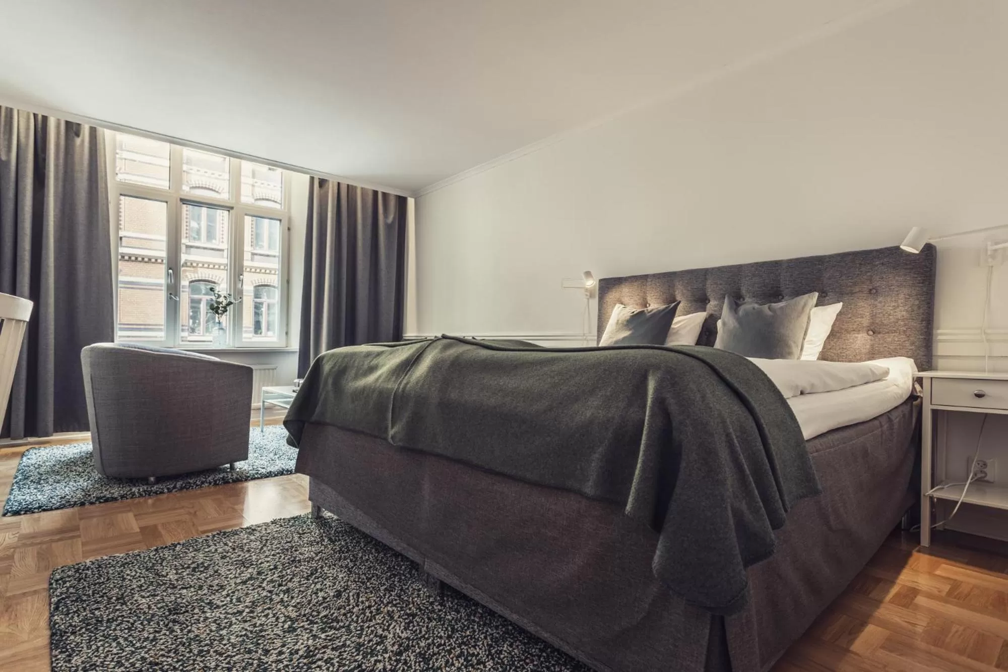 Bed in Hotel Poseidon