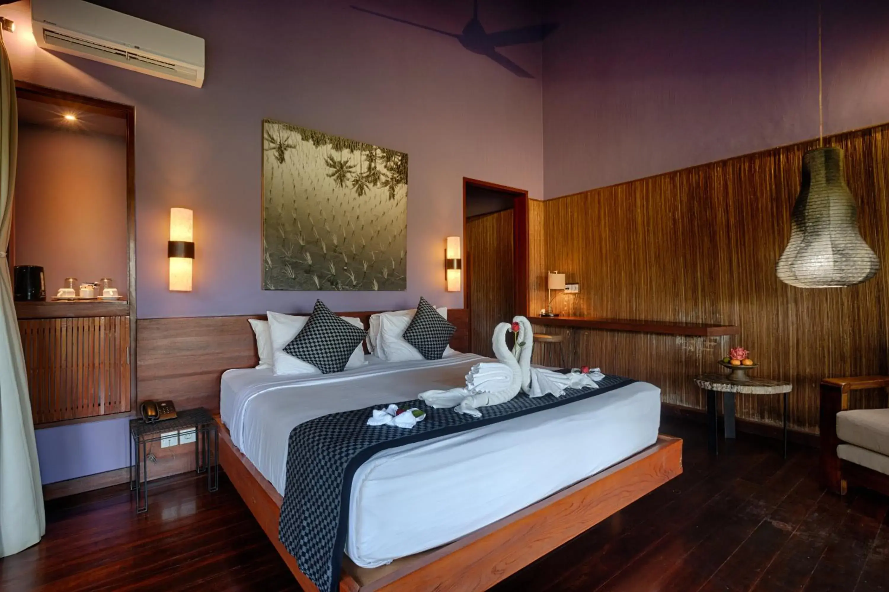 Bed in Temuku Villas Ubud - CHSE Certified