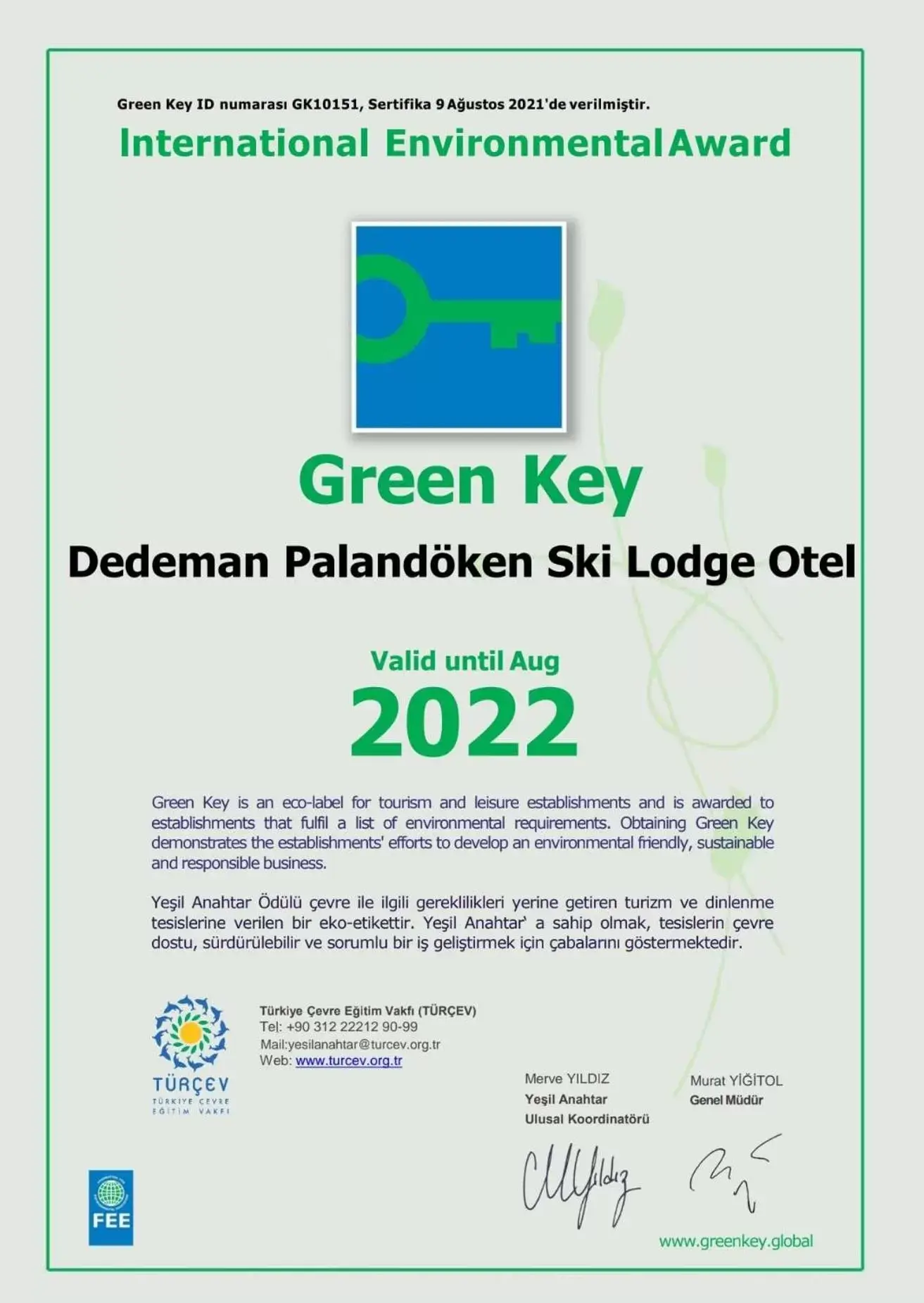 Property building, Logo/Certificate/Sign/Award in Dedeman Palandoken Ski Lodge Hotel