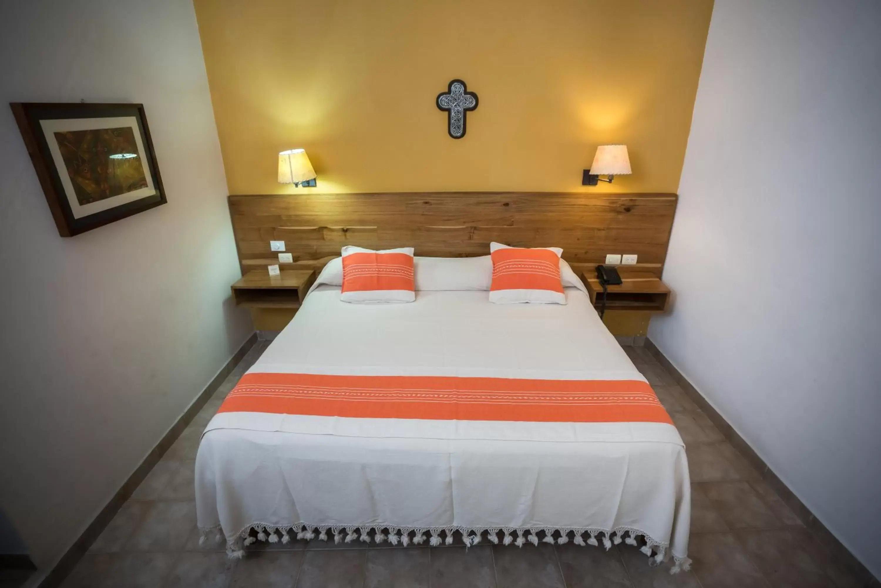 Bed in Parador San Agustin