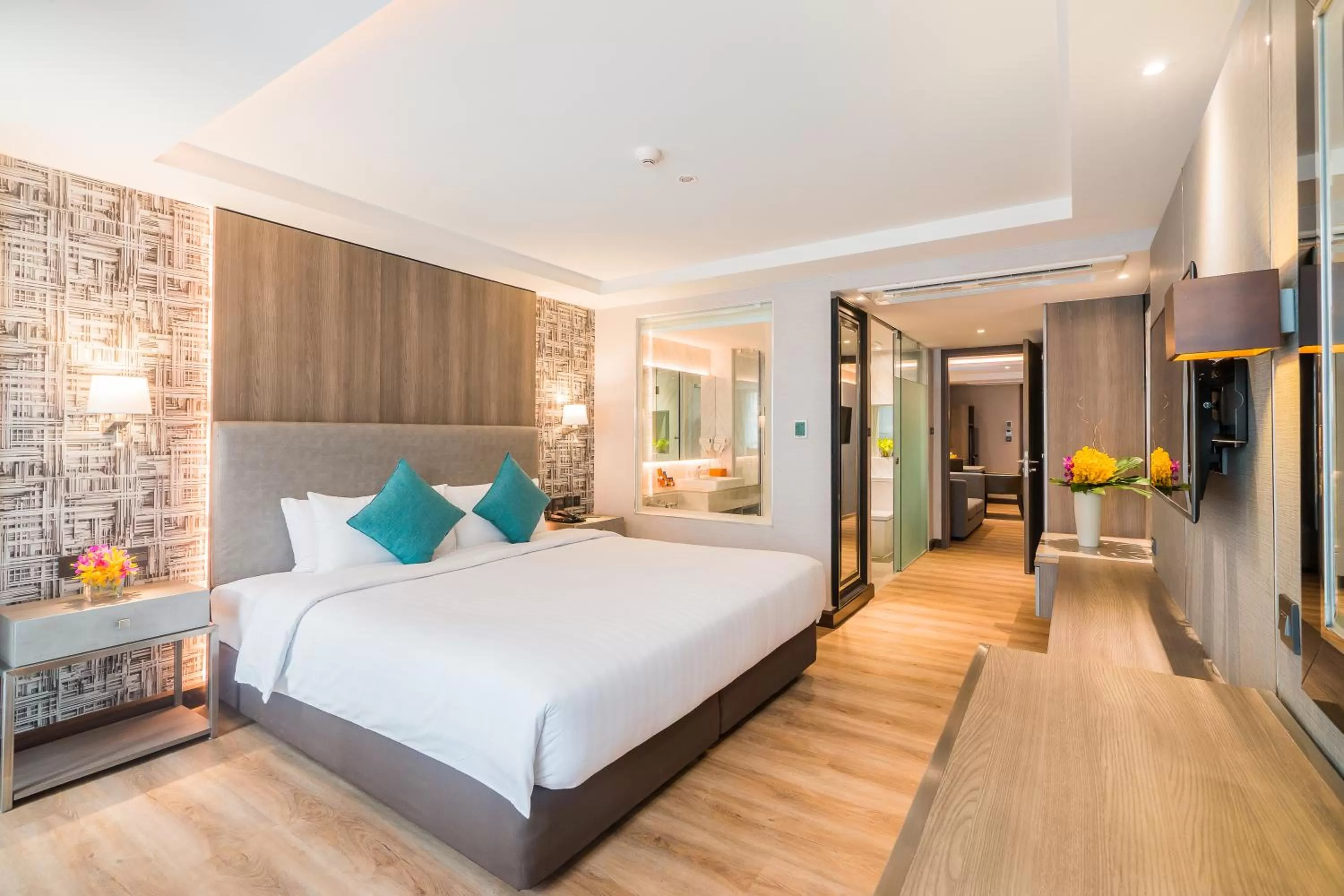 Bedroom, Bed in Citrus Suites Sukhumvit 6 by Compass Hospitality