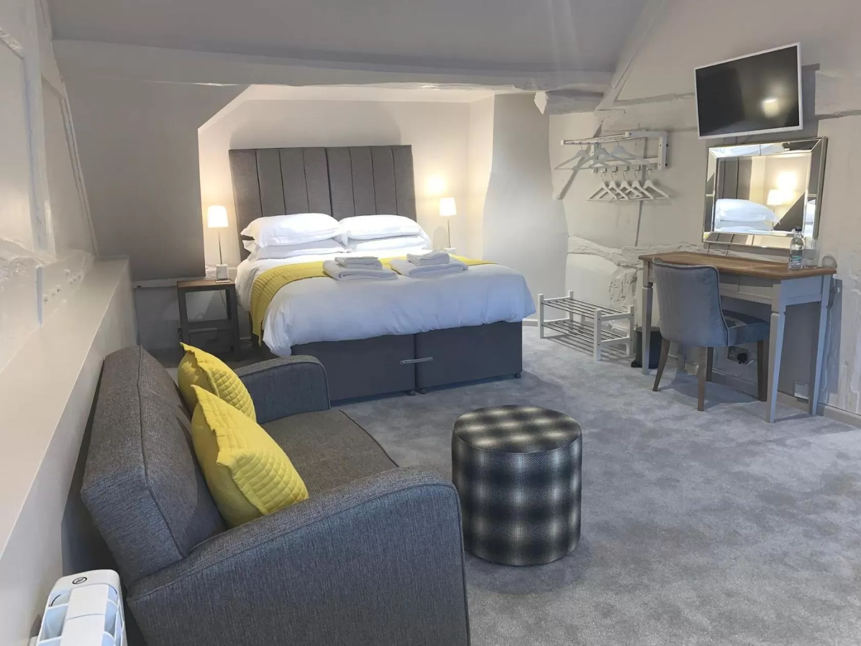 Bed in The Falcon Hotel