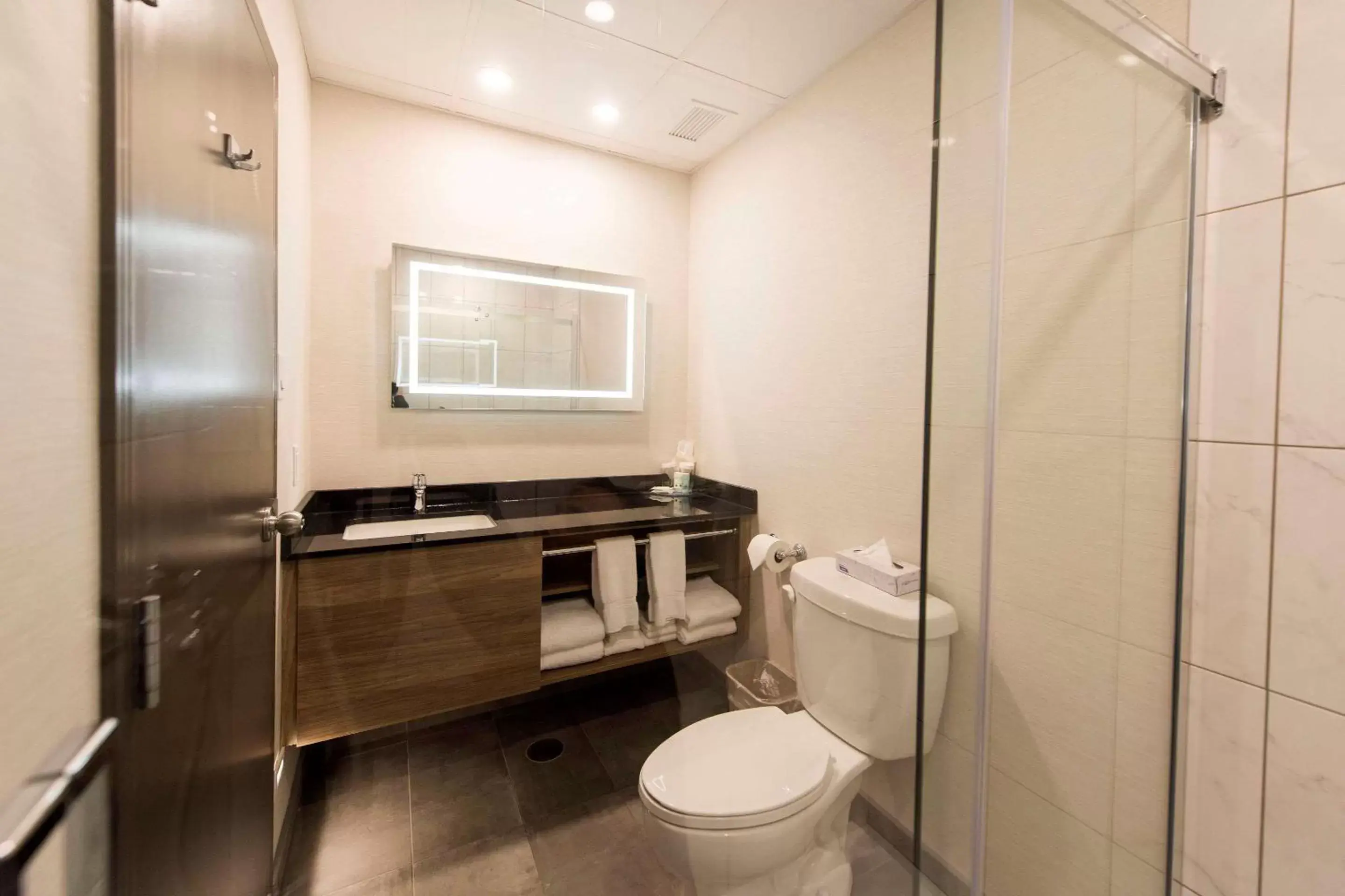 Bedroom, Bathroom in Hôtel Quality Suites Drummondville
