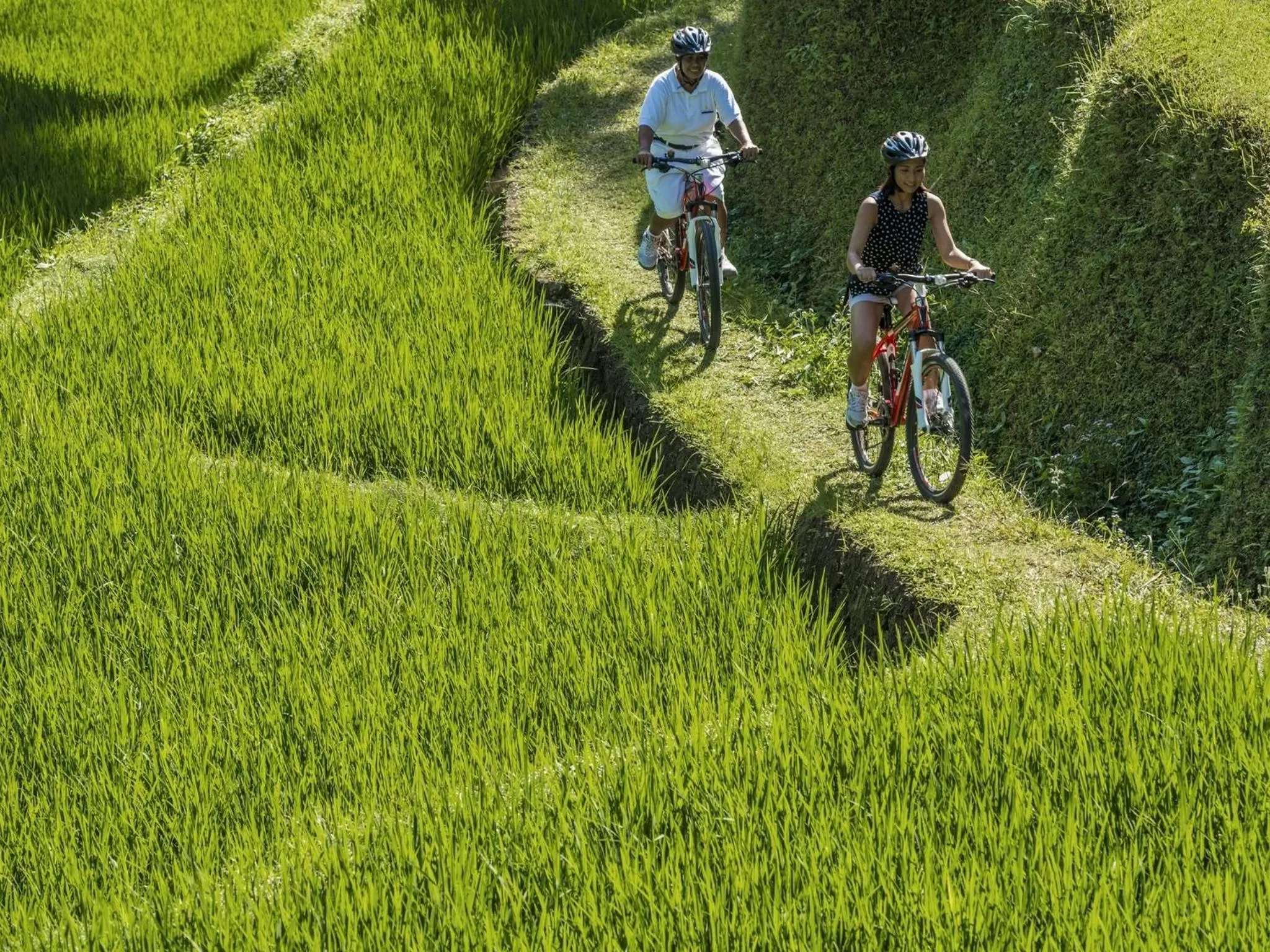 Cycling in Four Seasons Resort Bali at Sayan