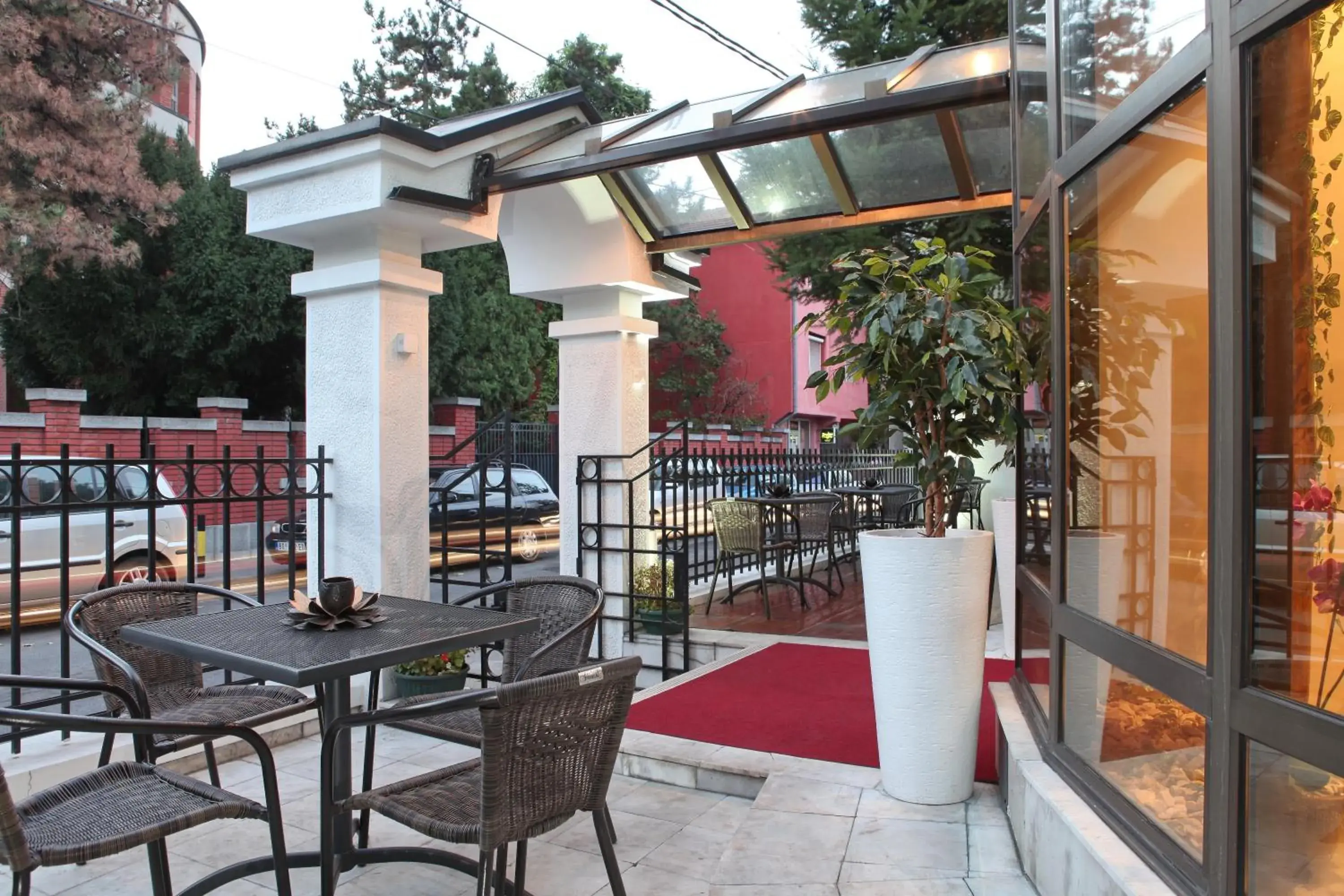 Balcony/Terrace in Garni Hotel Vozarev