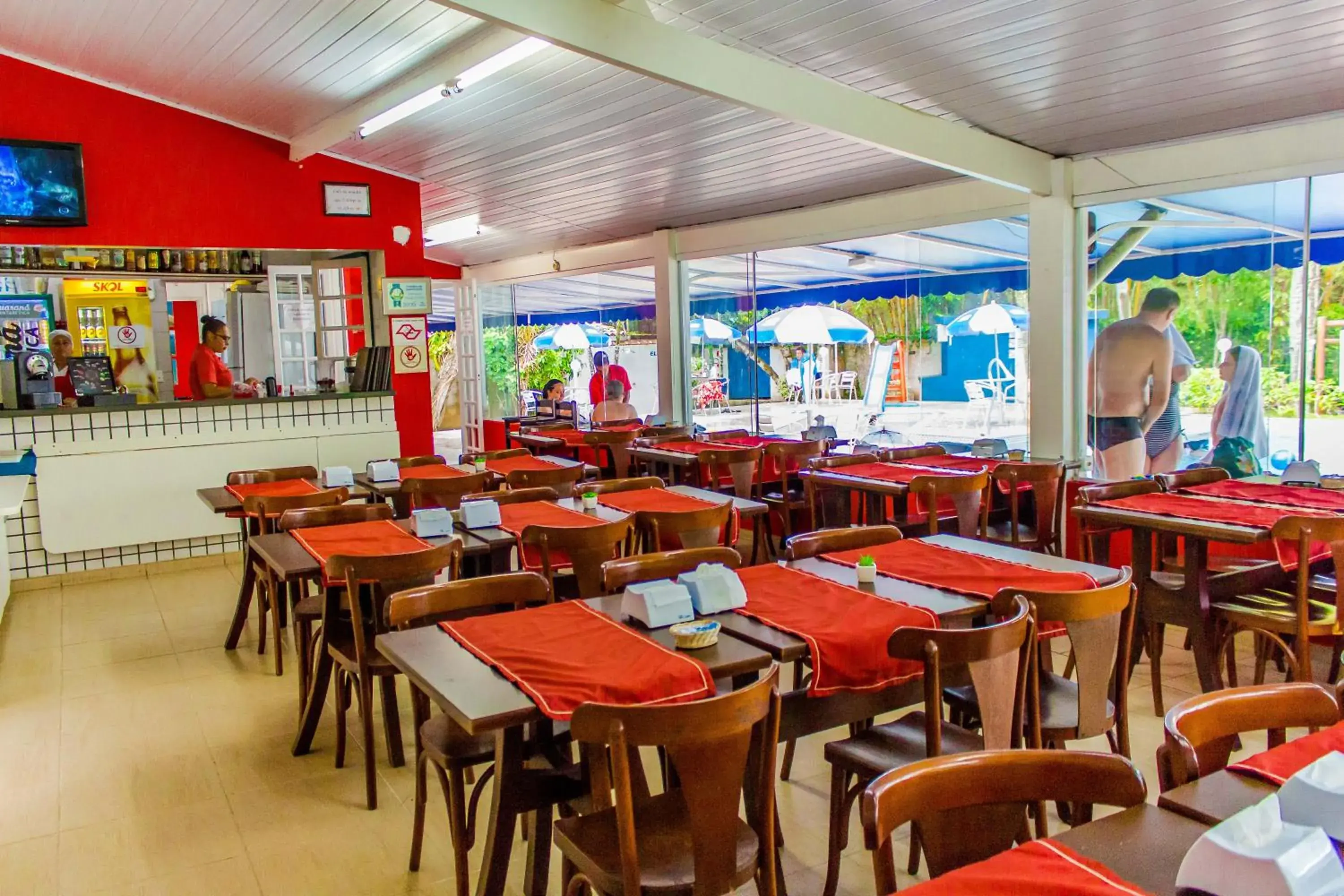 Lounge or bar, Restaurant/Places to Eat in Hotel Pousada Vivendas do Sol e Mar
