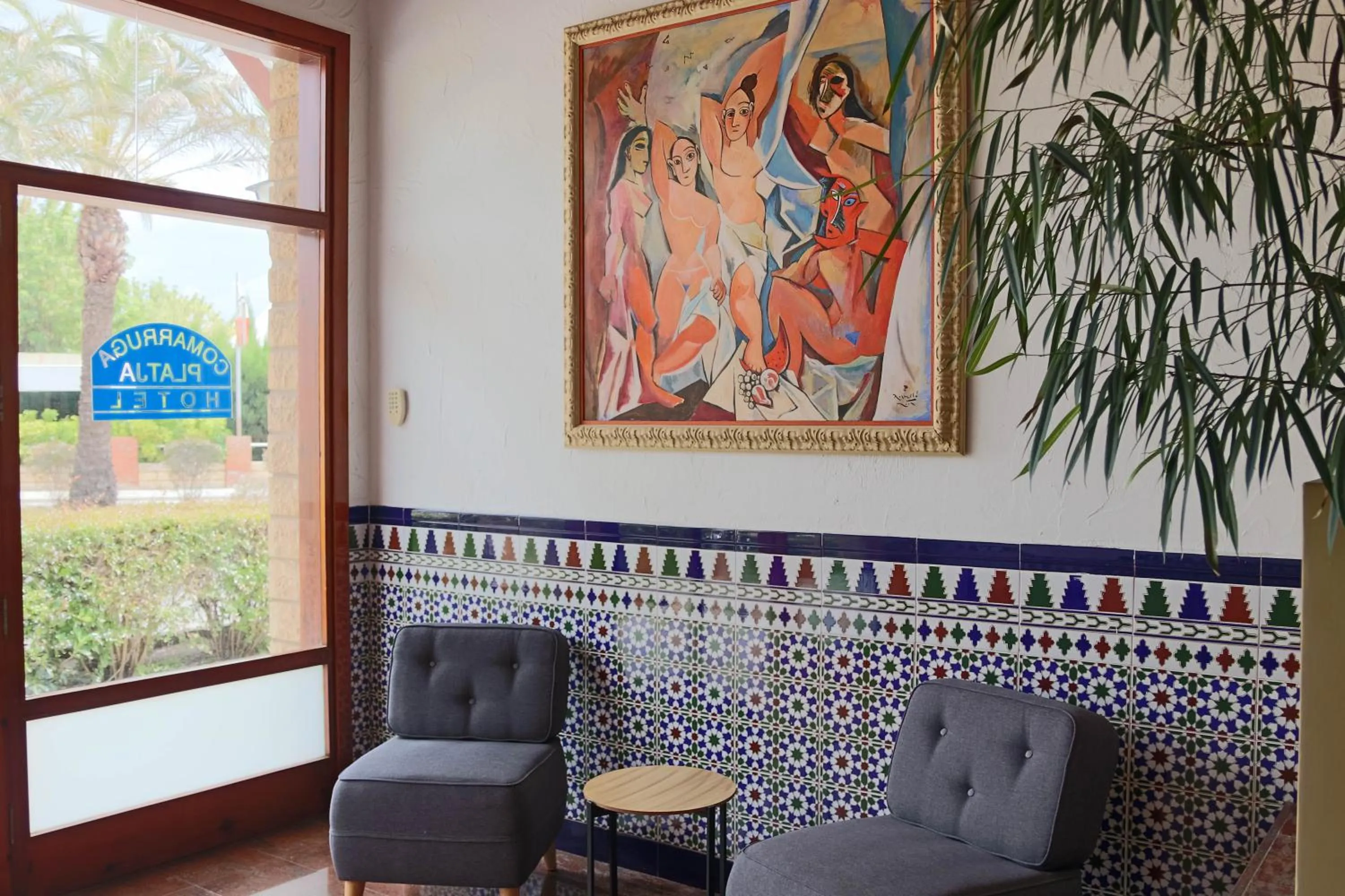 Lobby or reception in Hotel Comarruga Platja