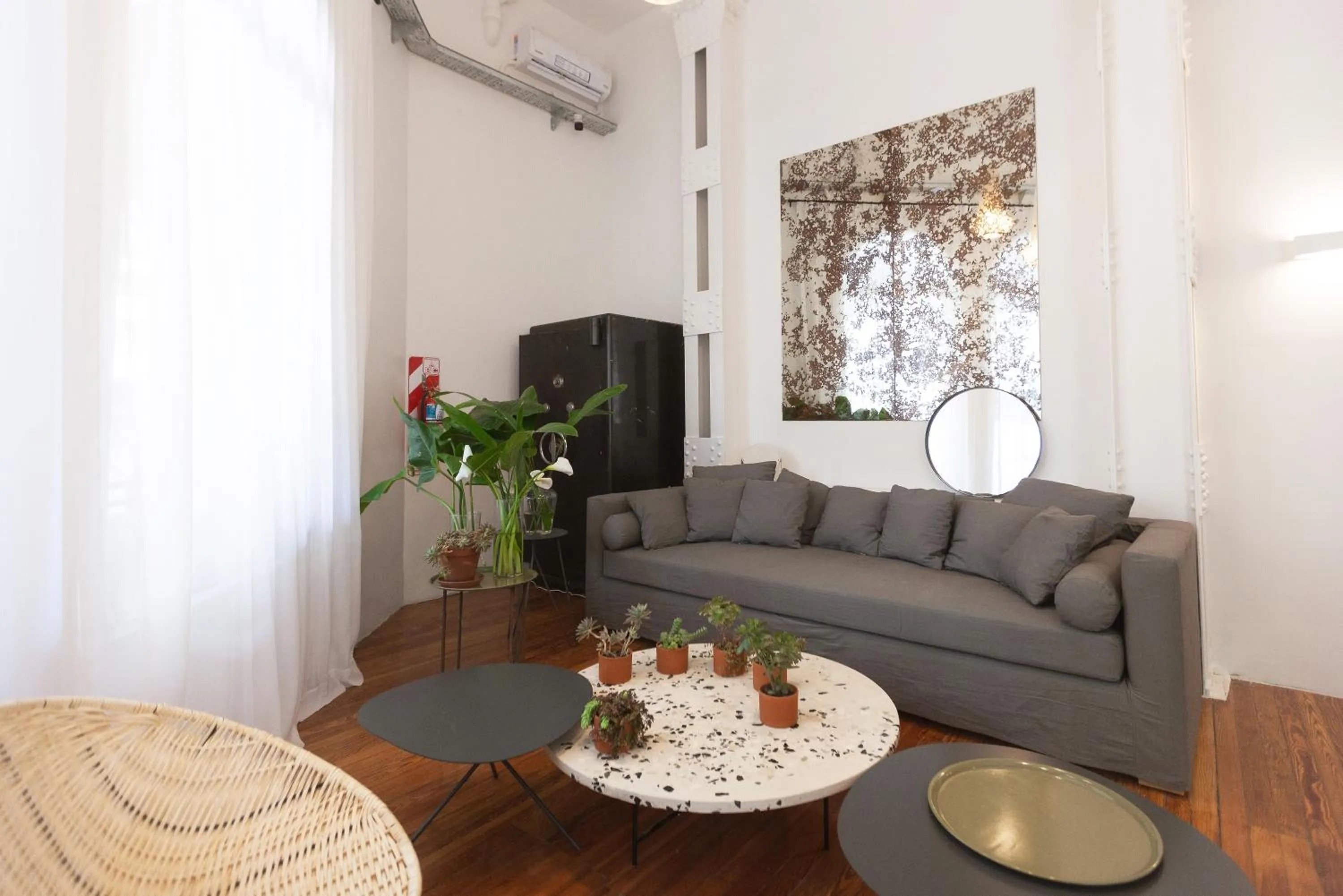 Seating area in Franca City Hostel