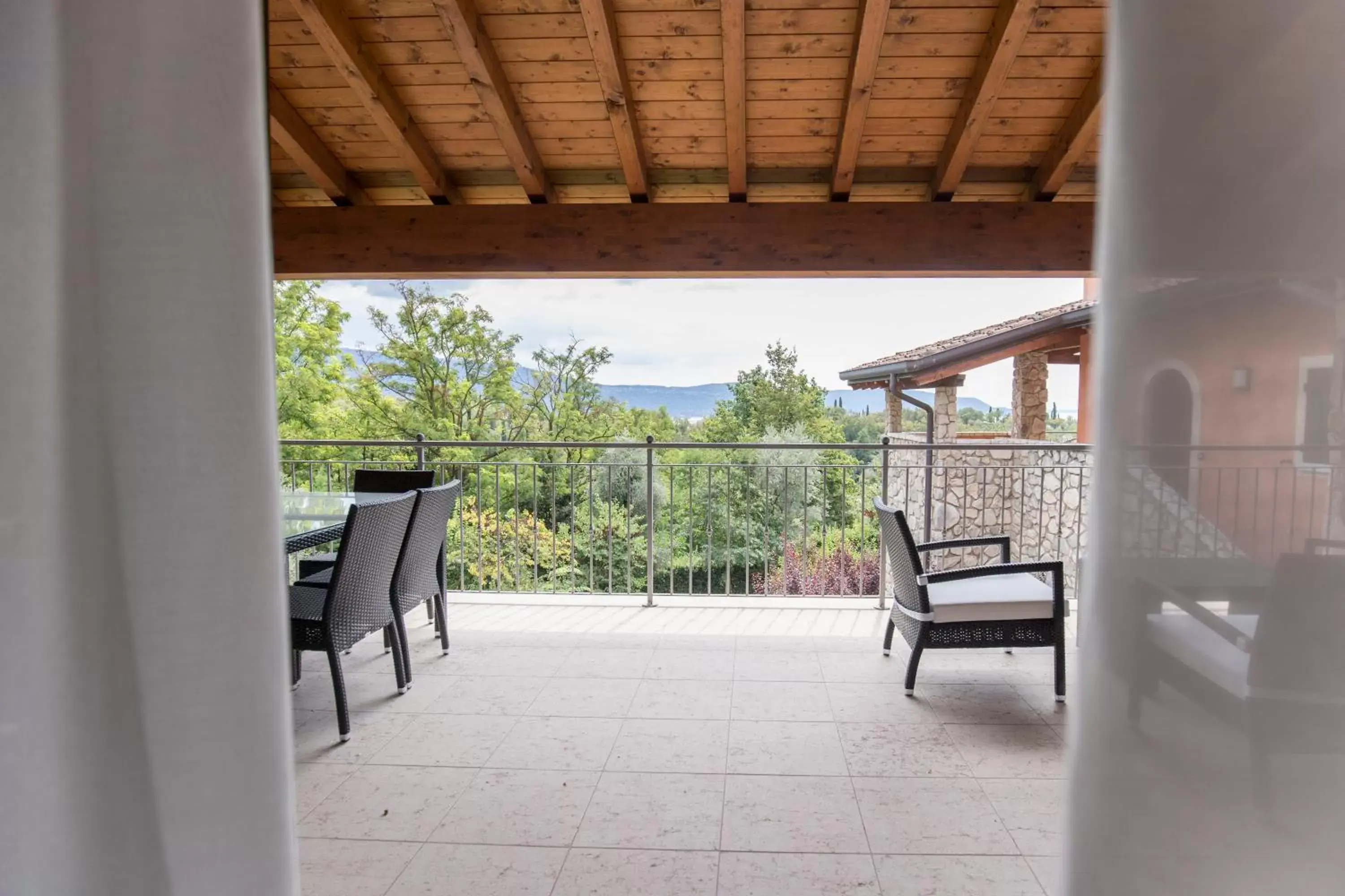 Balcony/Terrace in Apartments Golf Bogliaco