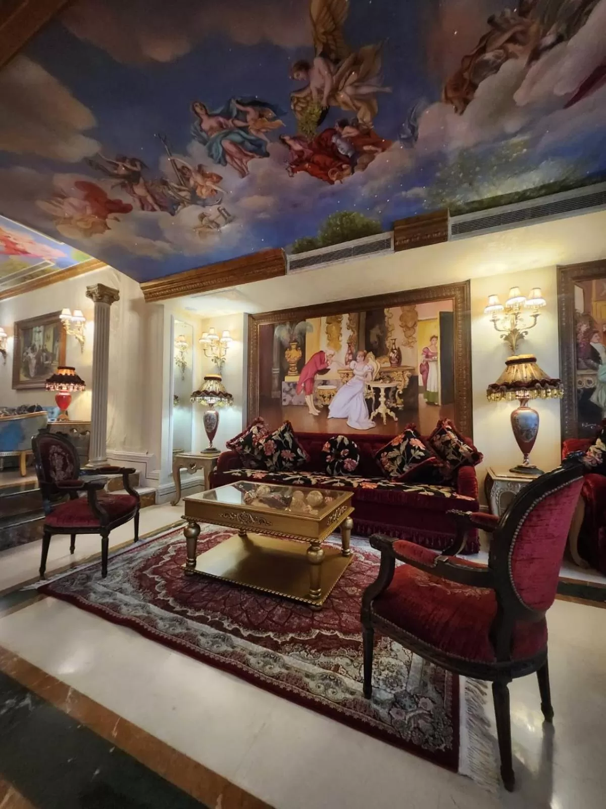 Seating area in Q Hotel