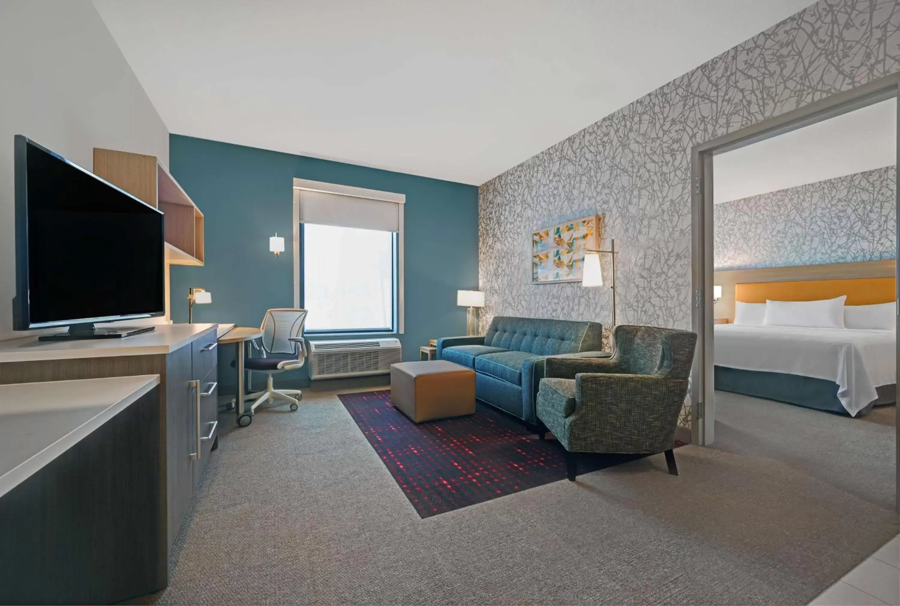 Living room, Bed in Home2 Suites By Hilton Tracy, Ca Living room, Bed in Home2 Suites By Hilton Tracy, Ca