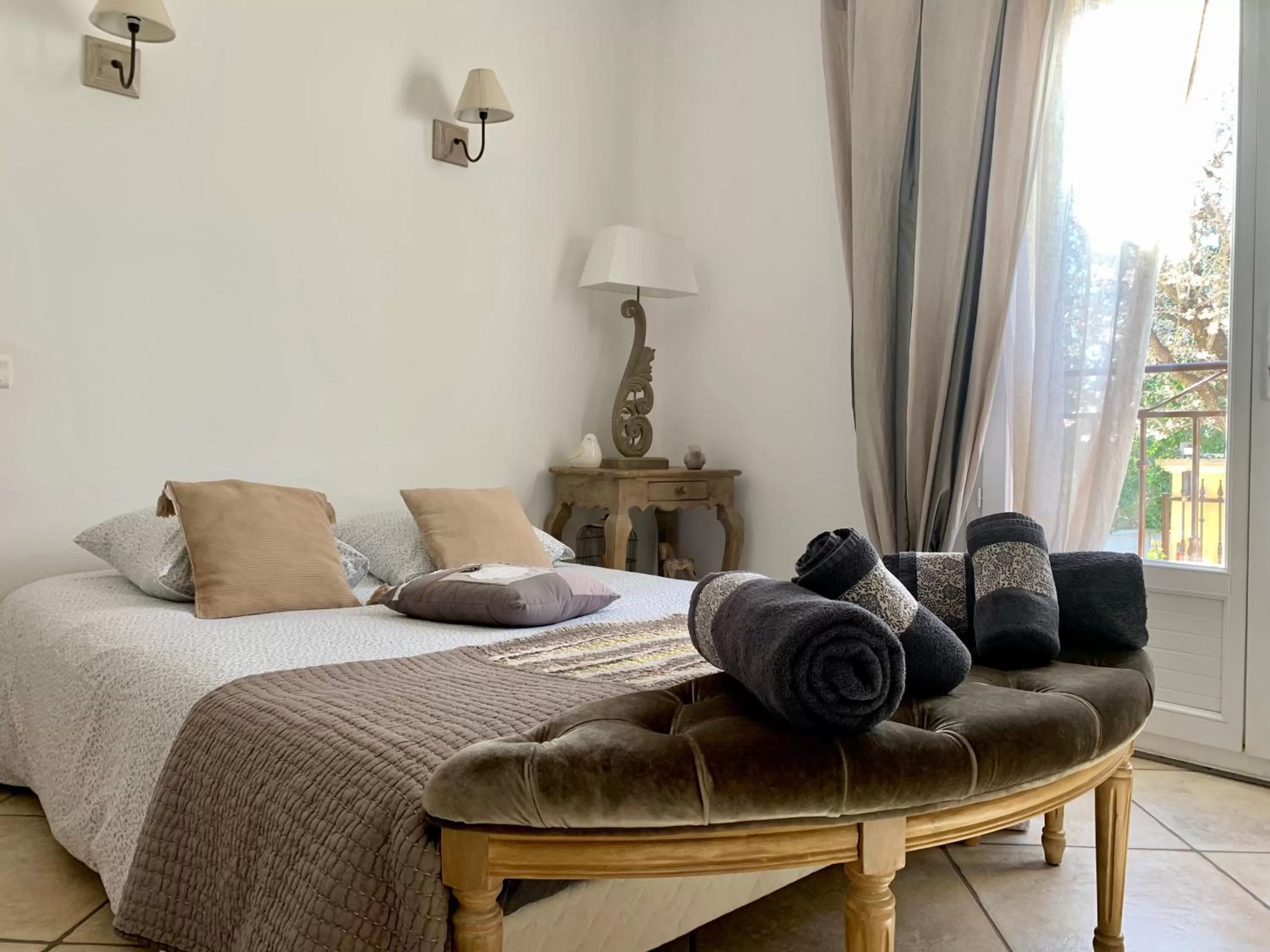 Bed in Chambre fiora