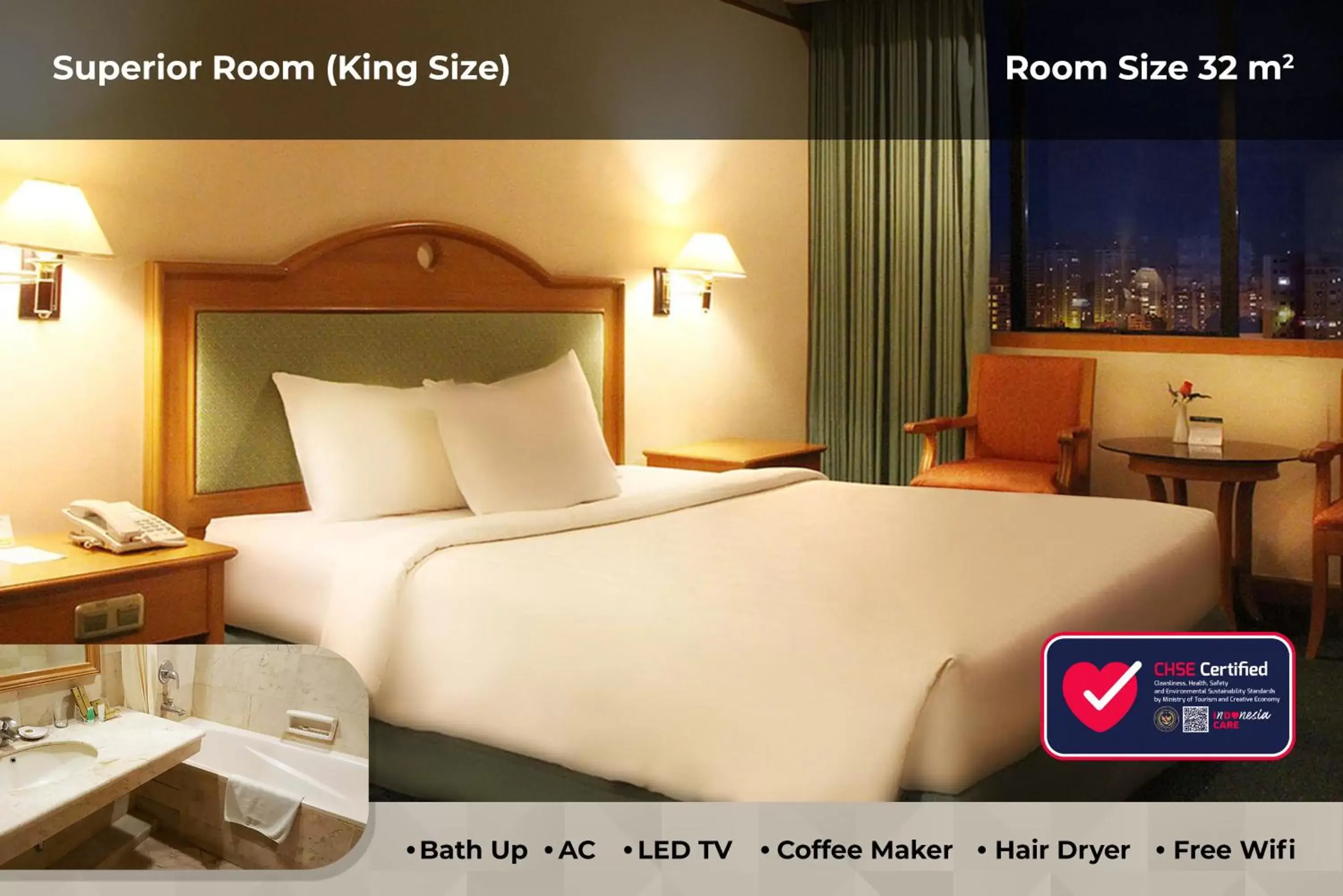 Bedroom, Bed in Tunjungan Hotel