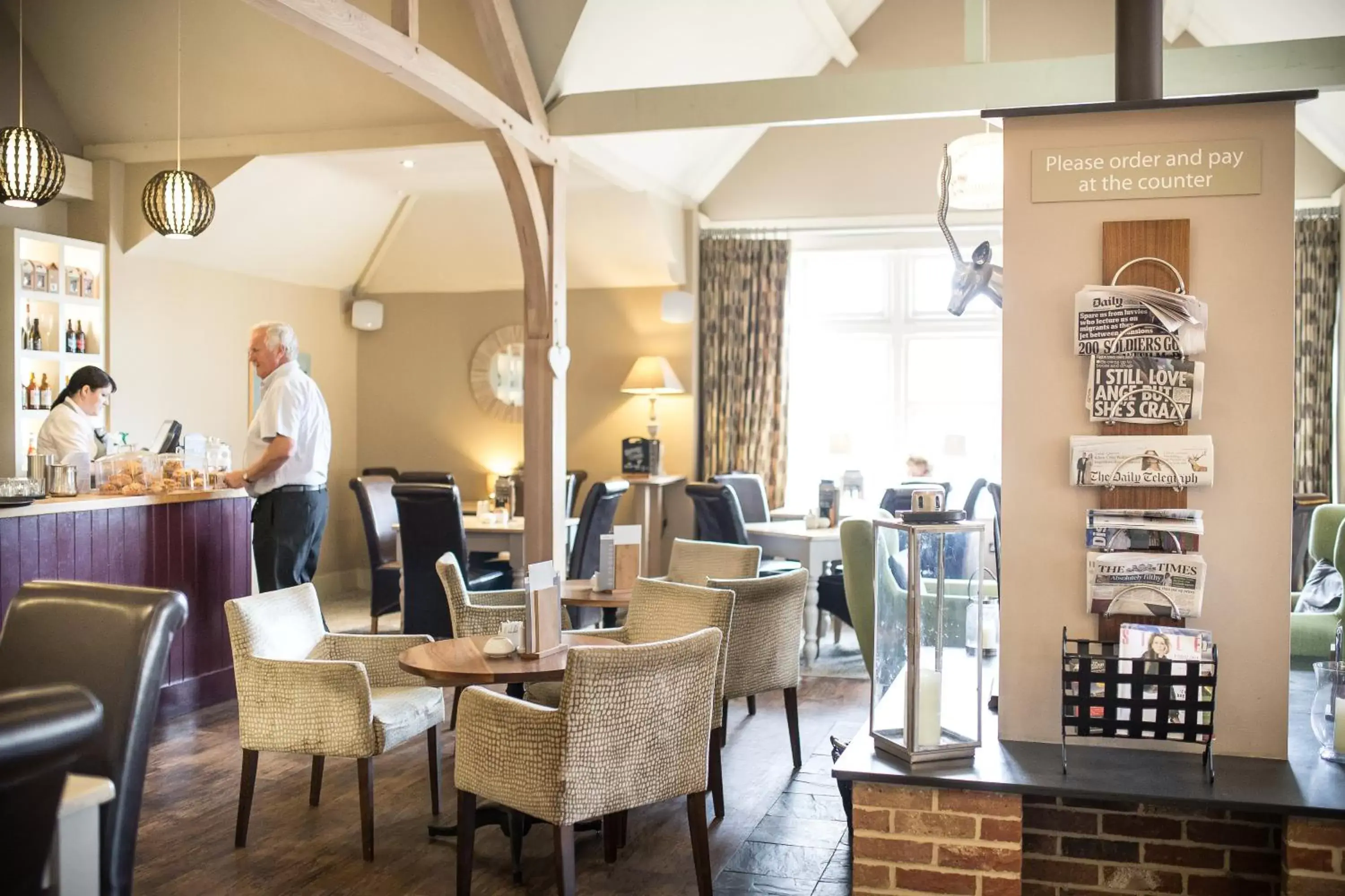 Lounge or bar, Restaurant/Places to Eat in Breckland Lodge