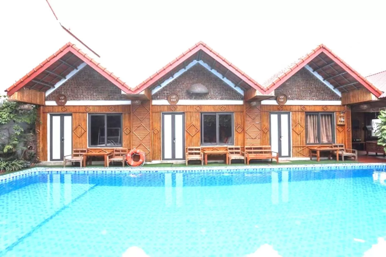 Pool view in Tam Coc Charming Bungalow