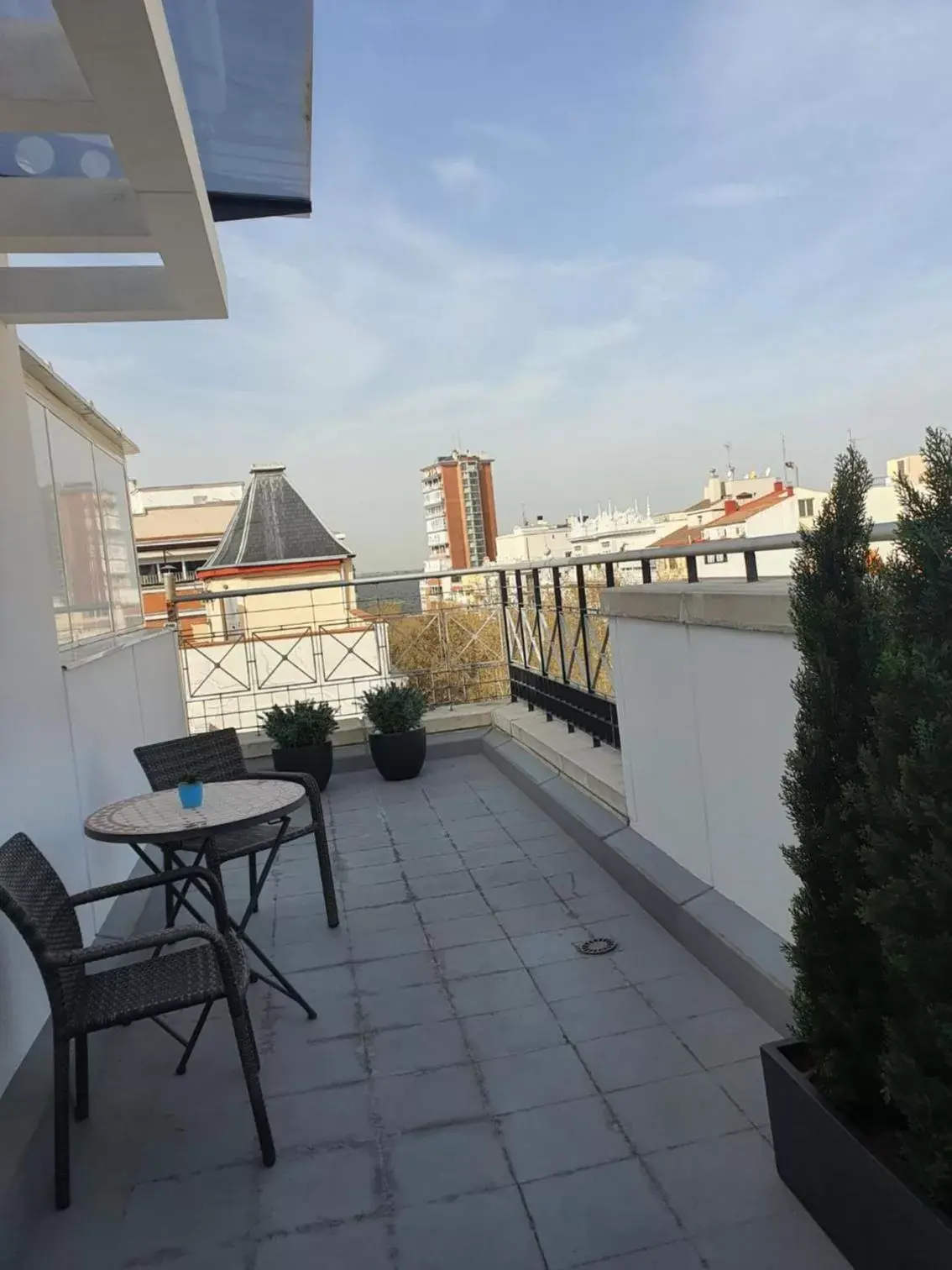 Patio, Balcony/Terrace in Aparto-Hotel Rosales
