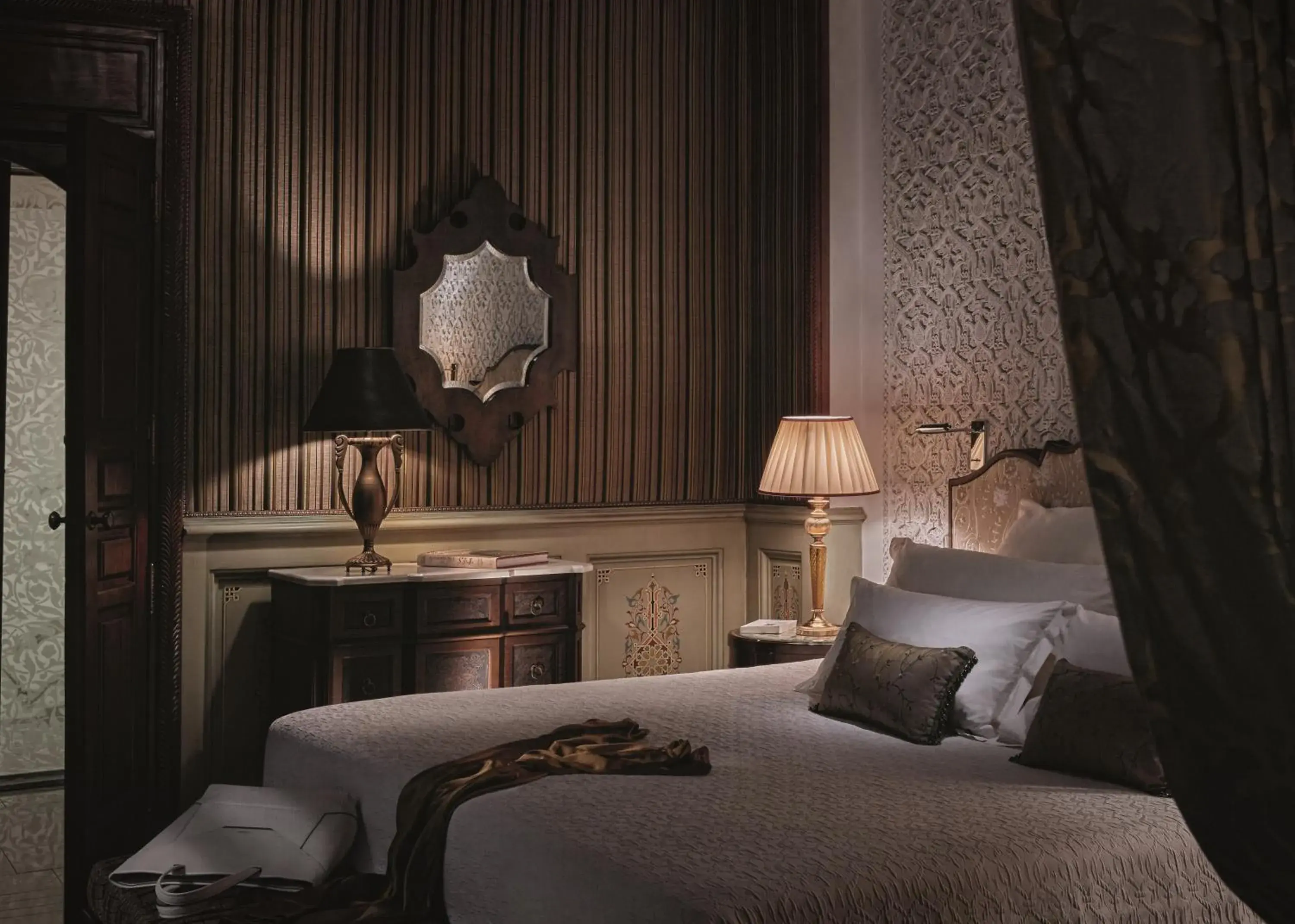 Bed in Royal Mansour Marrakech