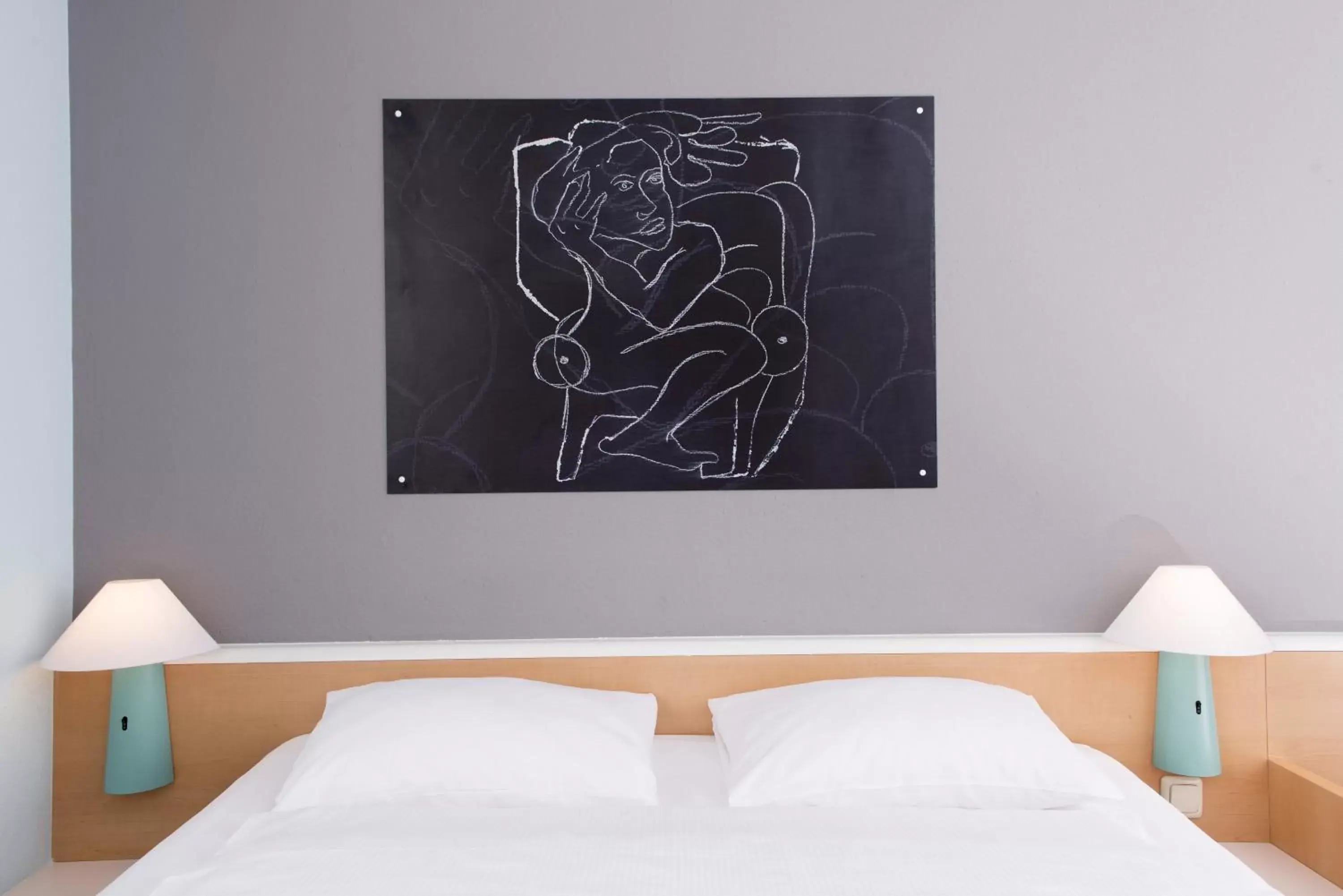 Decorative detail, Bed in ibis Berlin City Nord Decorative detail, Bed in ibis Berlin City Nord