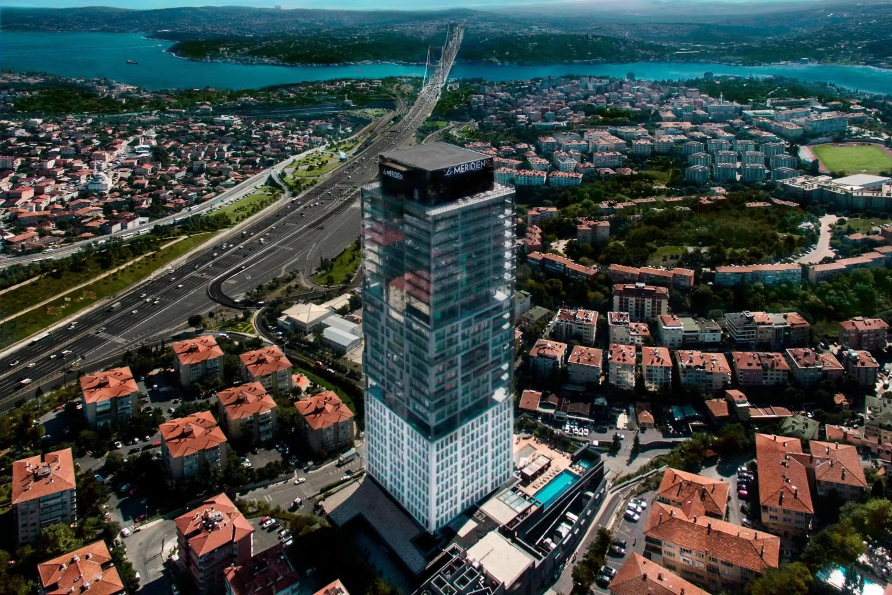 Property building, Bird's-eye View in Le Meridien Istanbul Etiler
