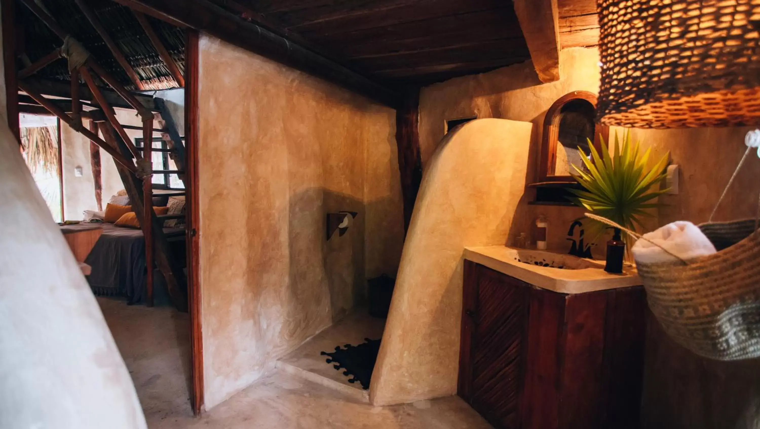 Bathroom in Ikal Tulum Hotel
