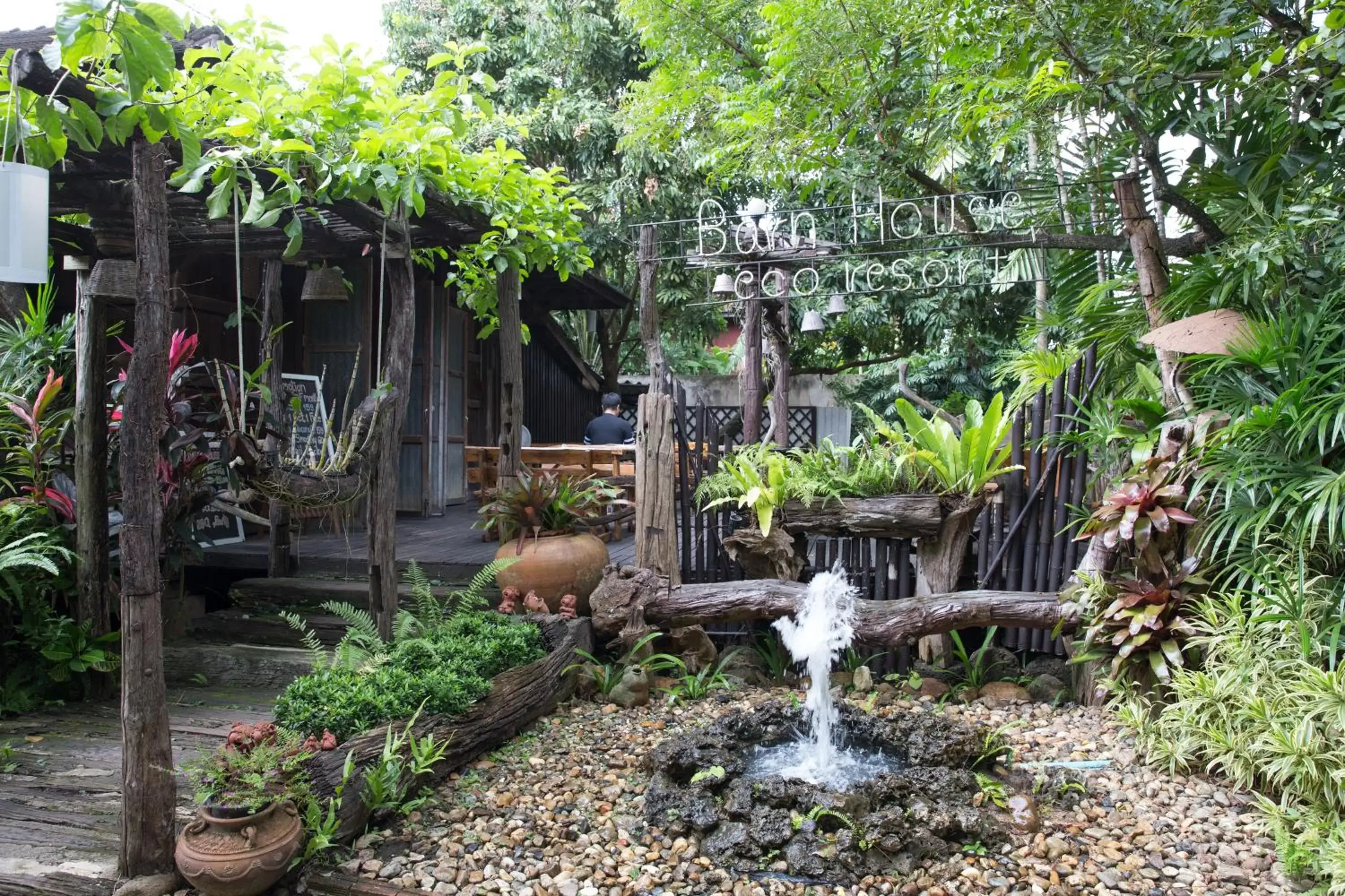 Dining area, Garden in Eco Resort Chiang Mai