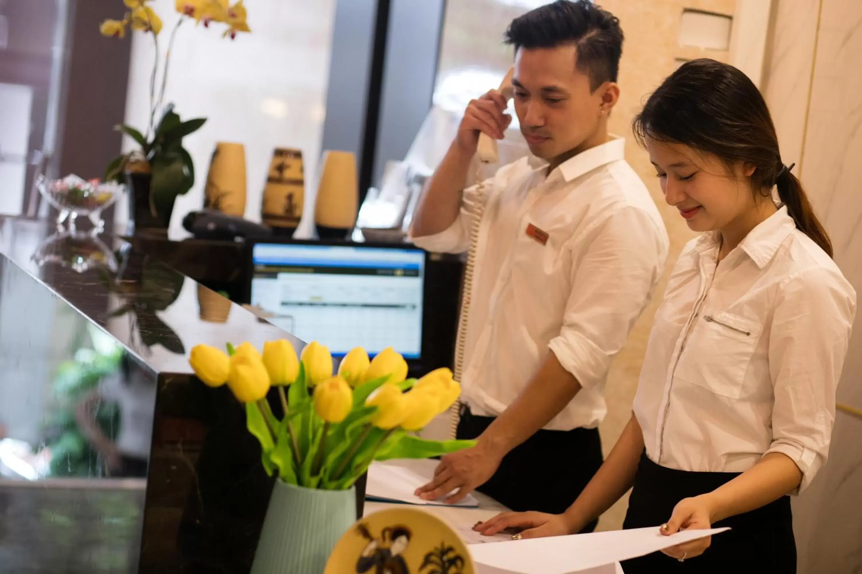 Staff in Splendid Star Grand Hotel and Spa