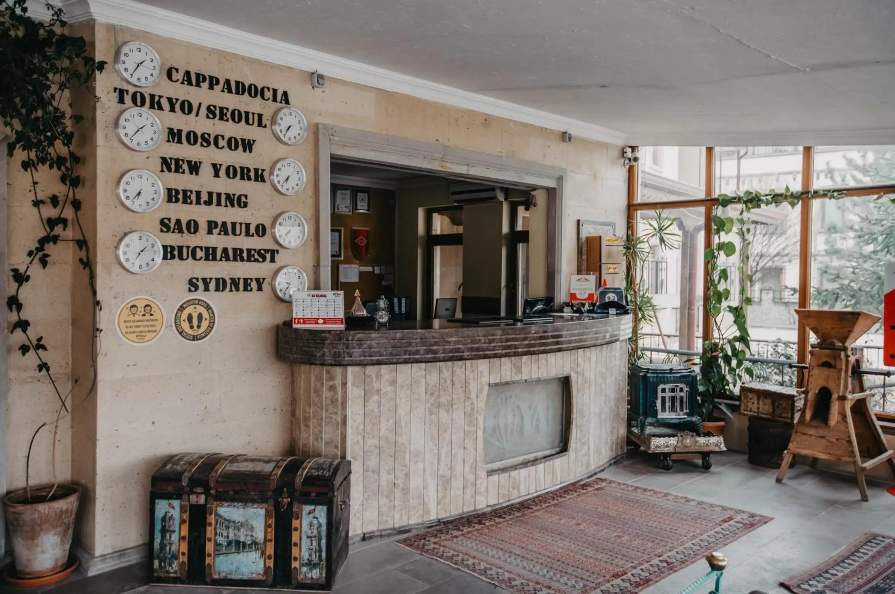 Lobby or reception in Royal Stone Houses - Goreme