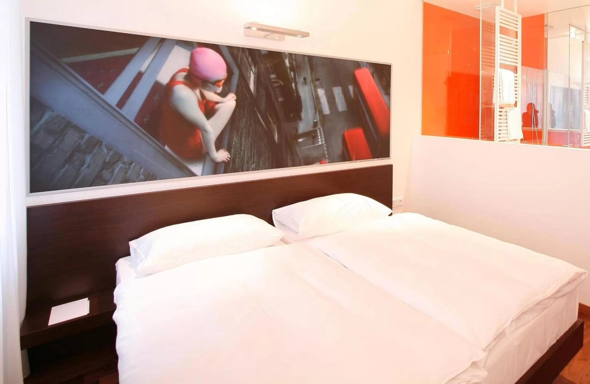 Bedroom, Bed in arte Hotel Linz