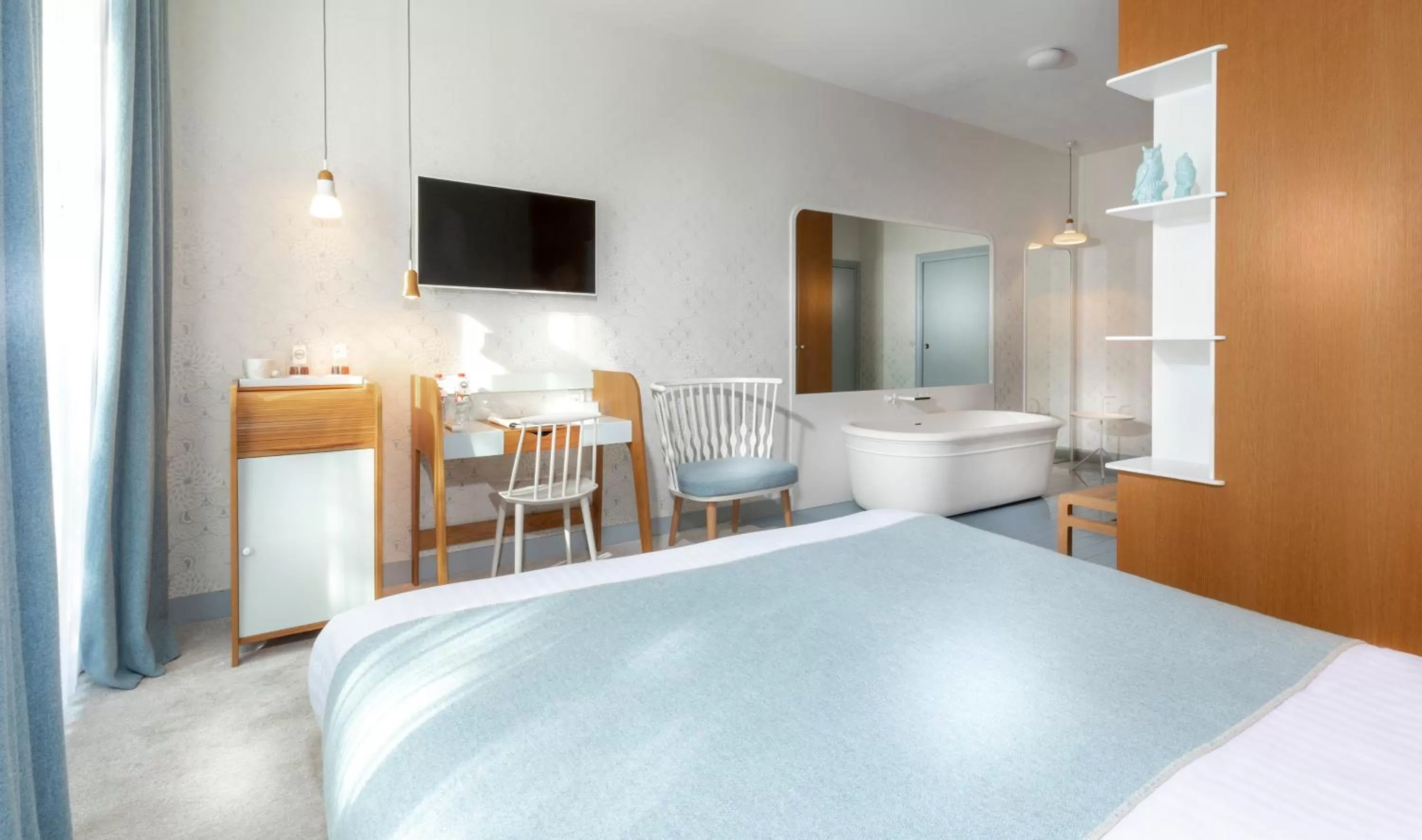 Bedroom, Bed in Hotel le Lapin Blanc