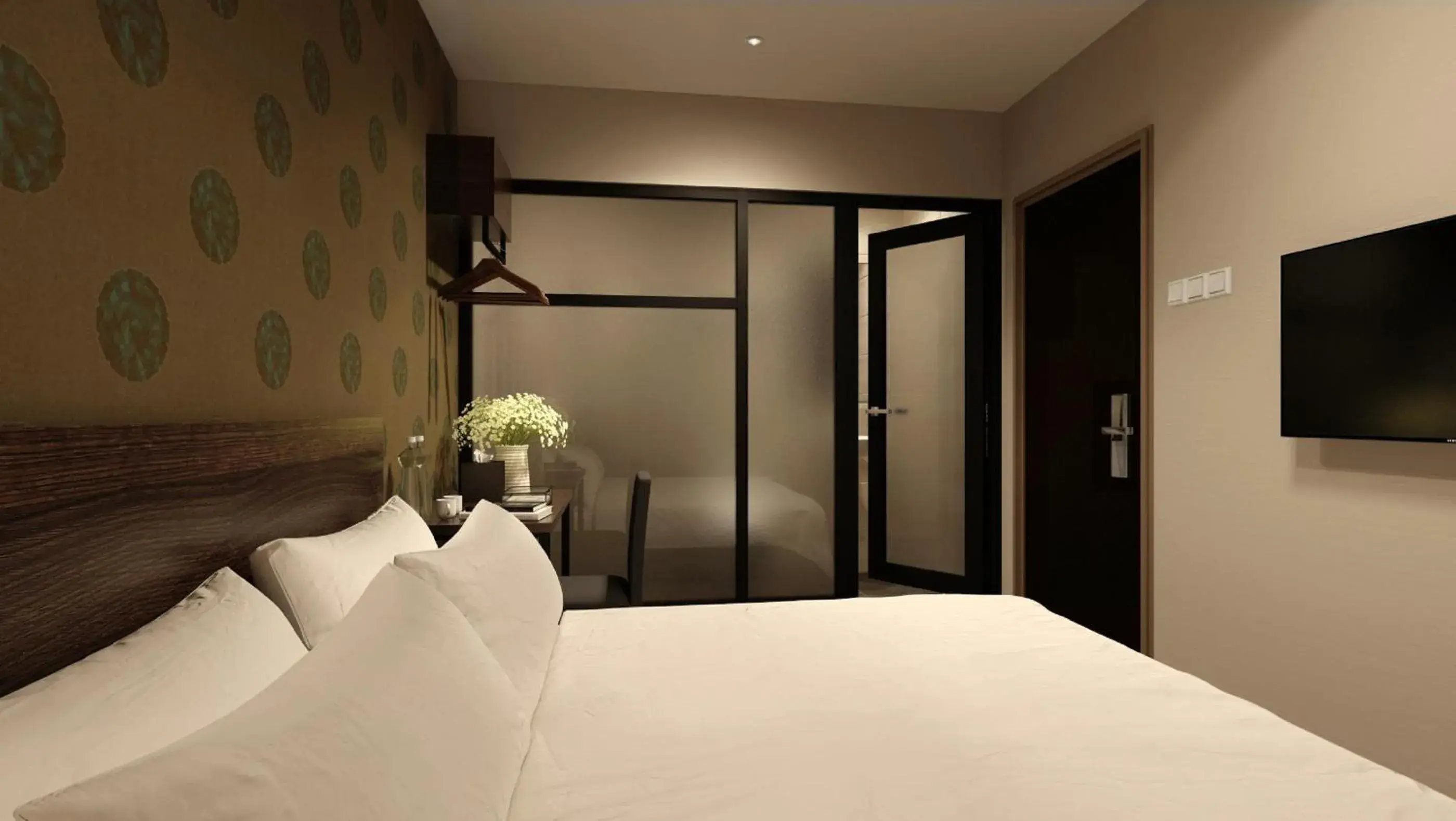 Bedroom, Bed in The Square Hotel