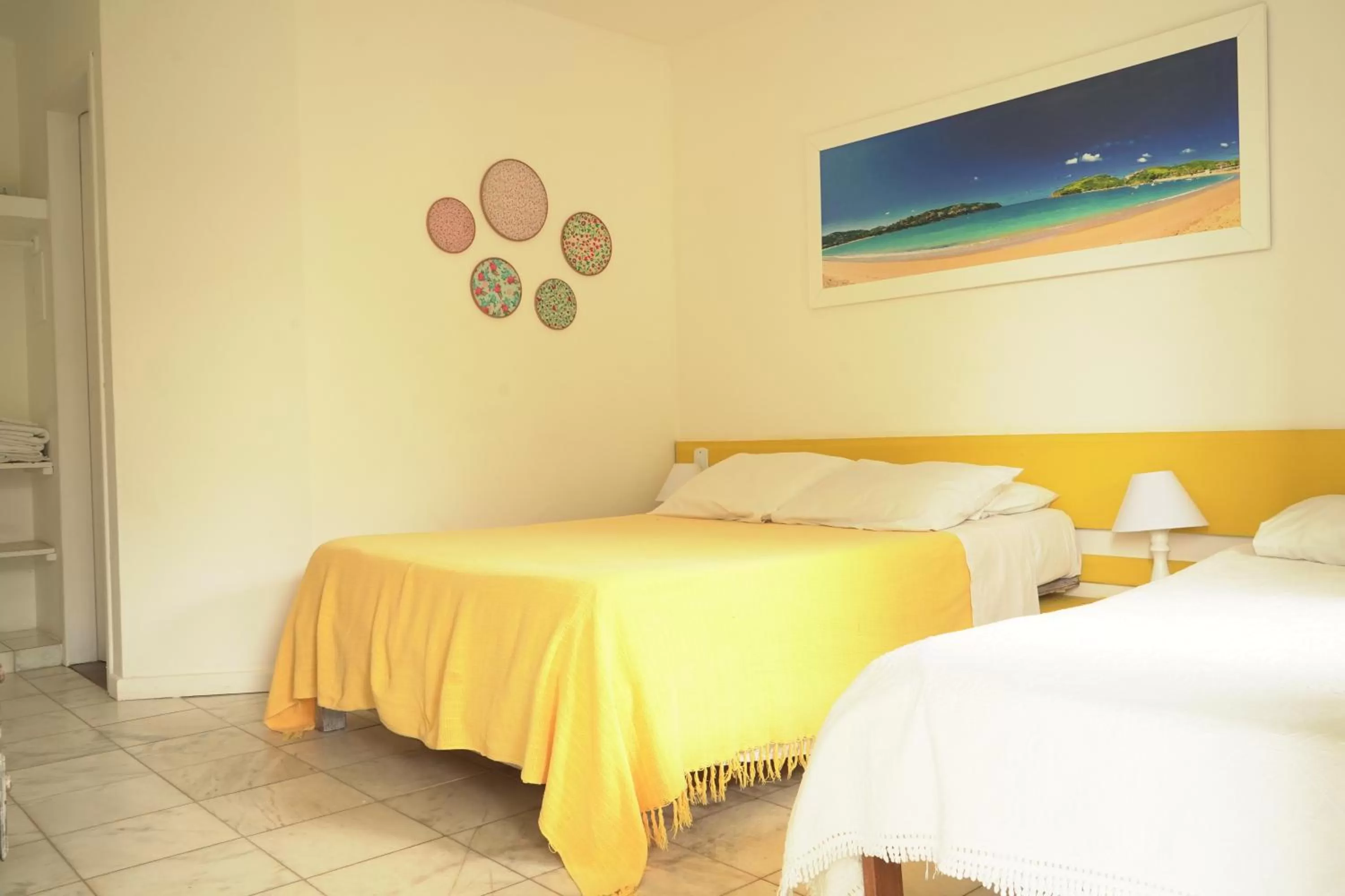 Bed in Pousada Manaaki