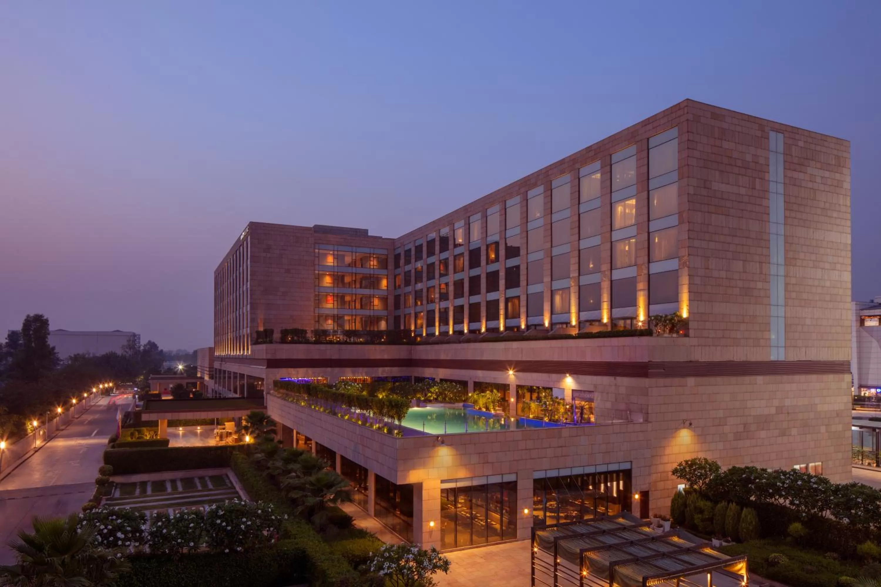 Facade/entrance in Hyatt Regency Chandigarh