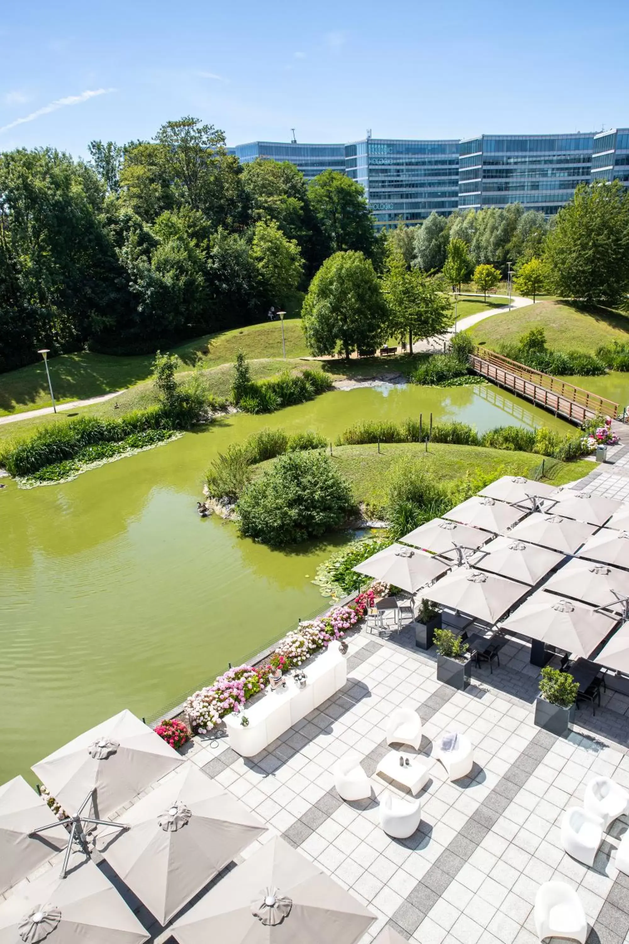 Balcony/Terrace in Crowne Plaza Brussels Airport, an IHG Hotel