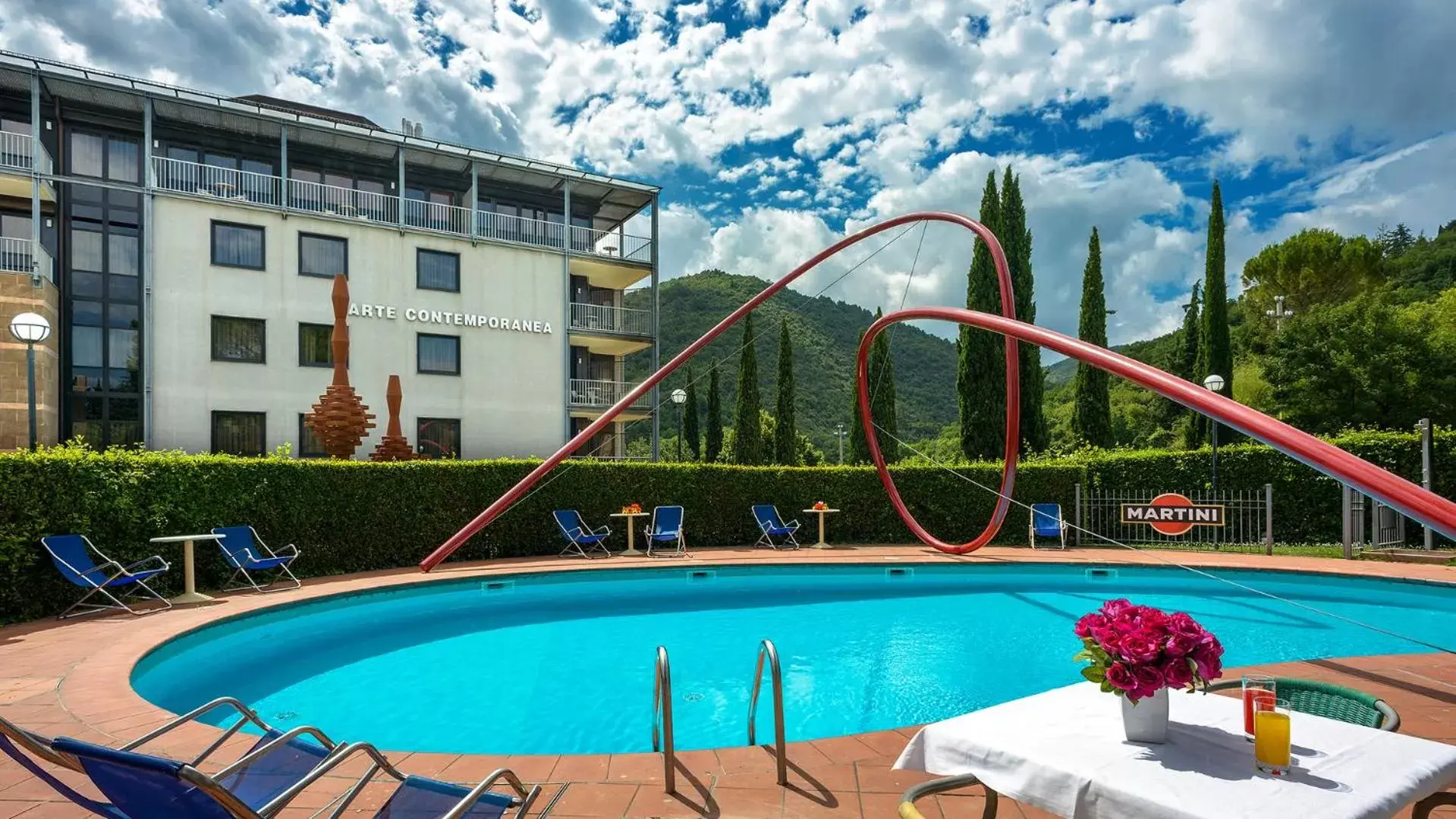 Natural landscape, Swimming Pool in Albornoz Palace Hotel