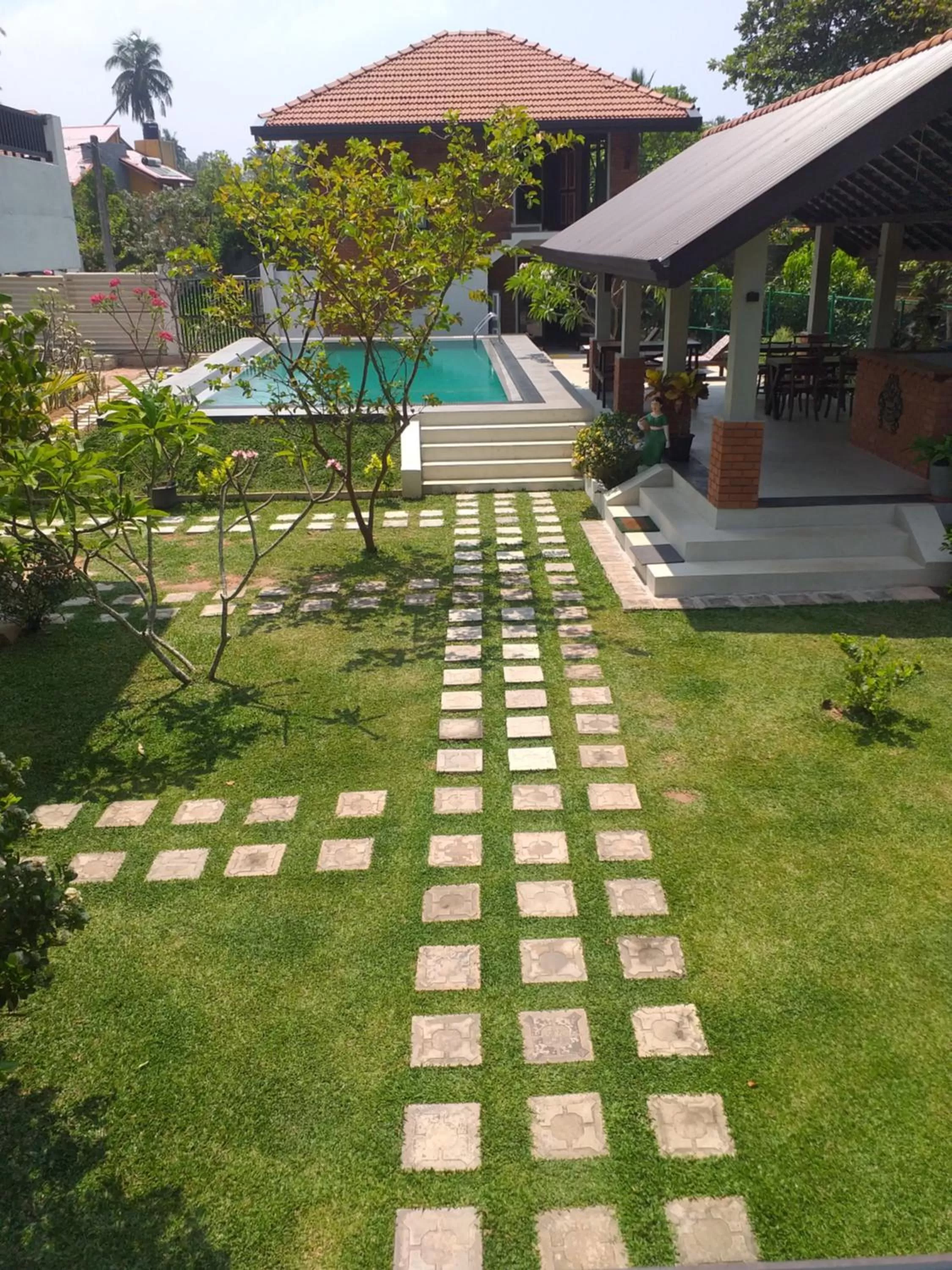 Garden in Green Wood Villa Negombo