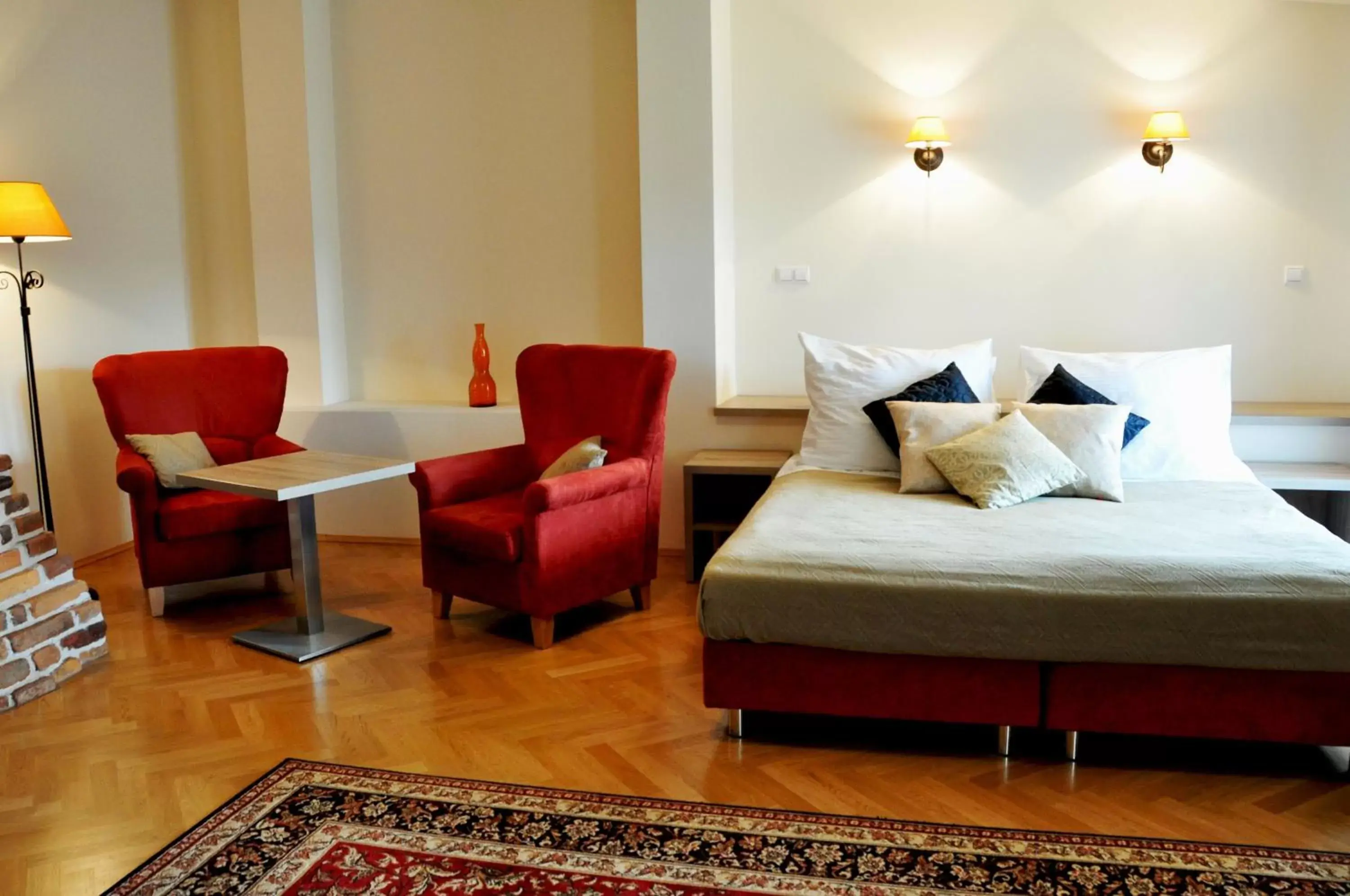 Bed in Hotel Santi Bed in Hotel Santi