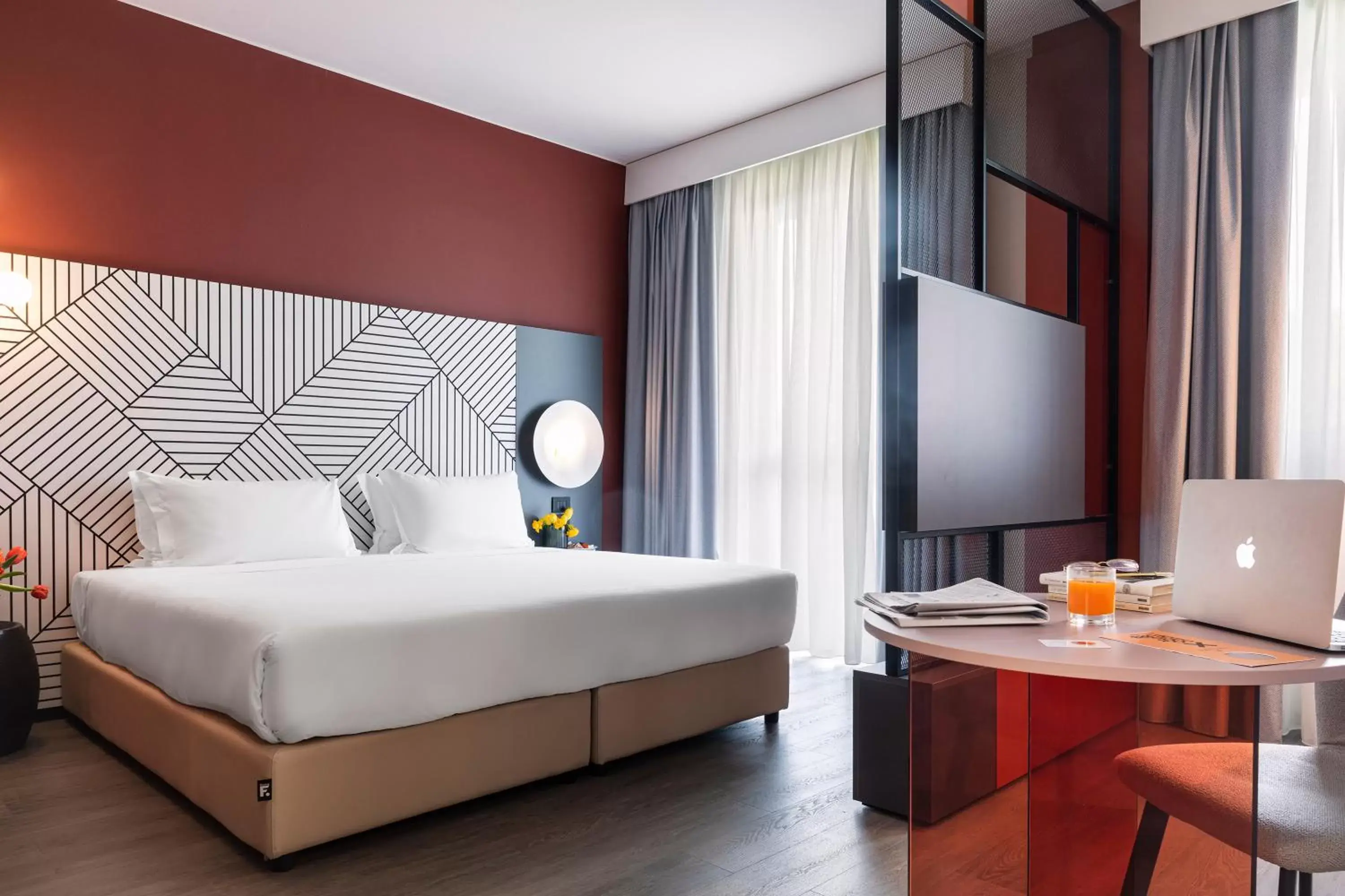 Bedroom, Bed in Quark Hotel Milano