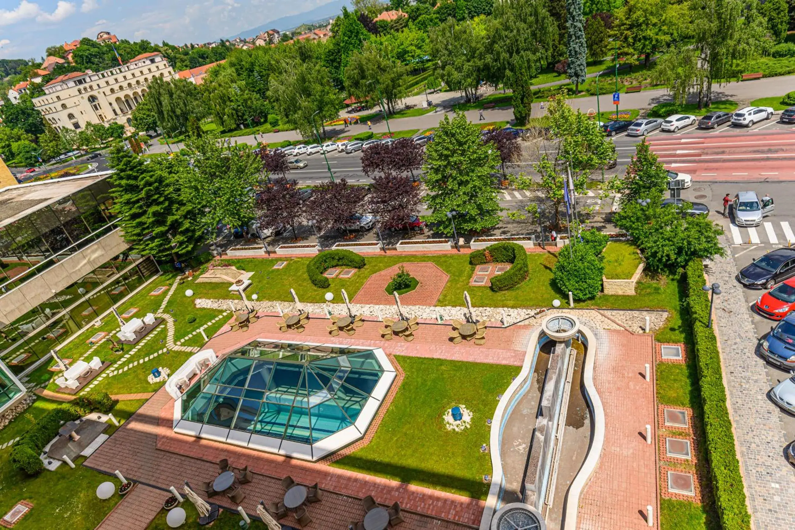 City view, Bird's-eye View in Hotel Aro Palace