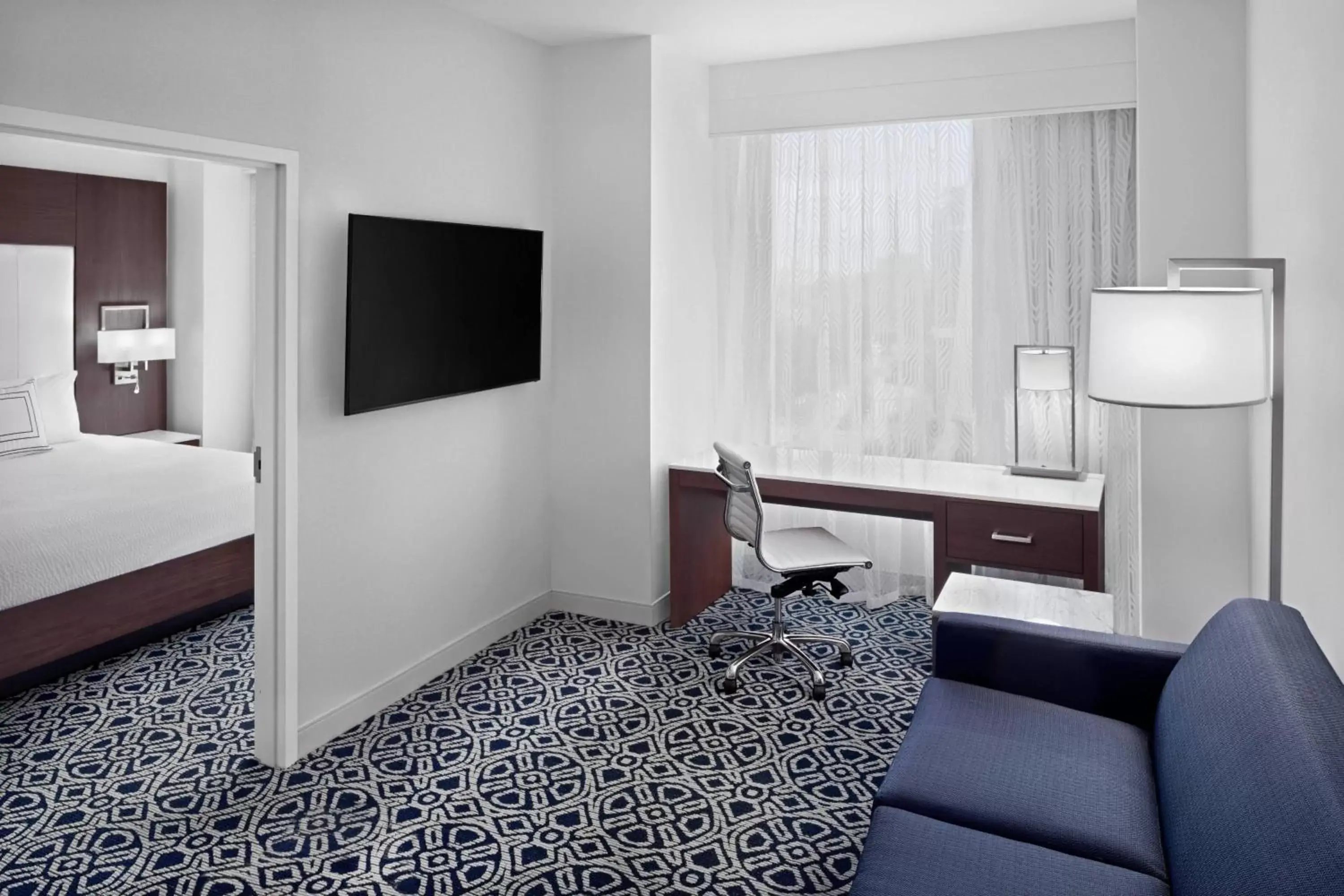 1 Bedroom Suite, 1 King, Sofa bed, City view in Residence Inn by Marriott Stamford Downtown